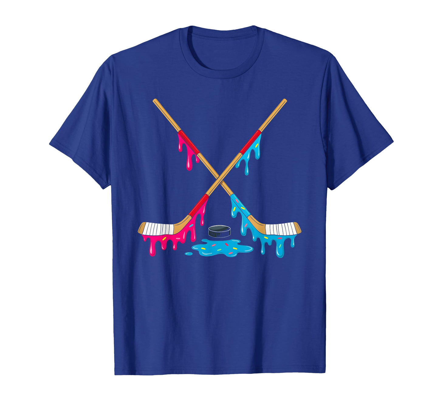 Hockey Ice Cream Drip Boys Ice Hockey Youth Players T-Shirt