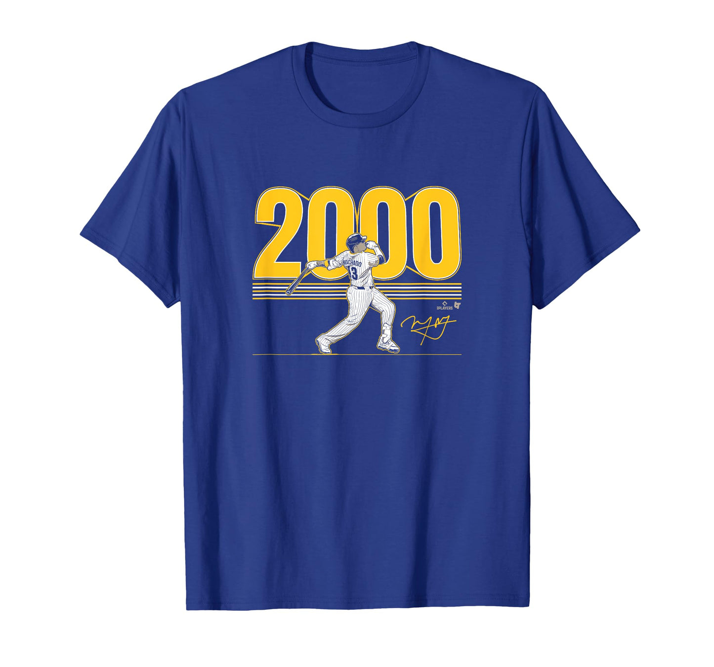 Manny Machado - 2,000 Hits - San Diego Baseball T-Shirt