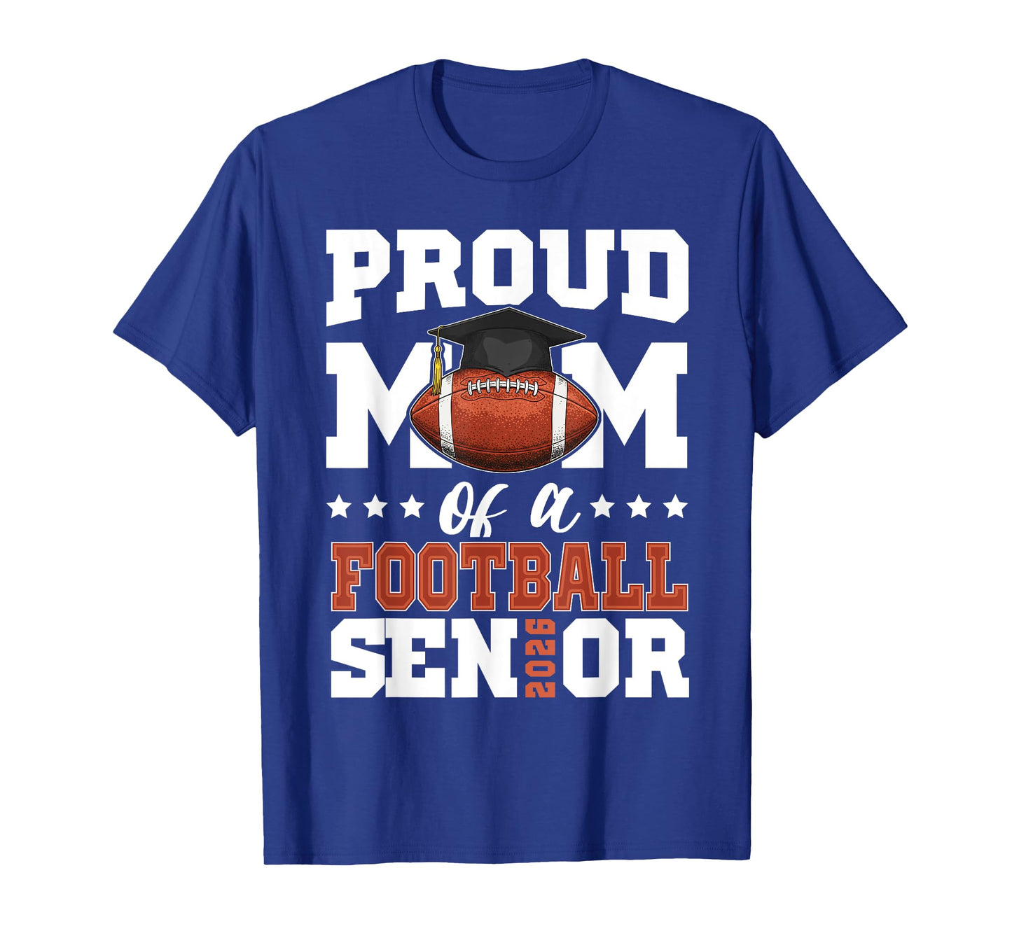Proud Mom of a football senior 2026 graduation gifts T-Shirt