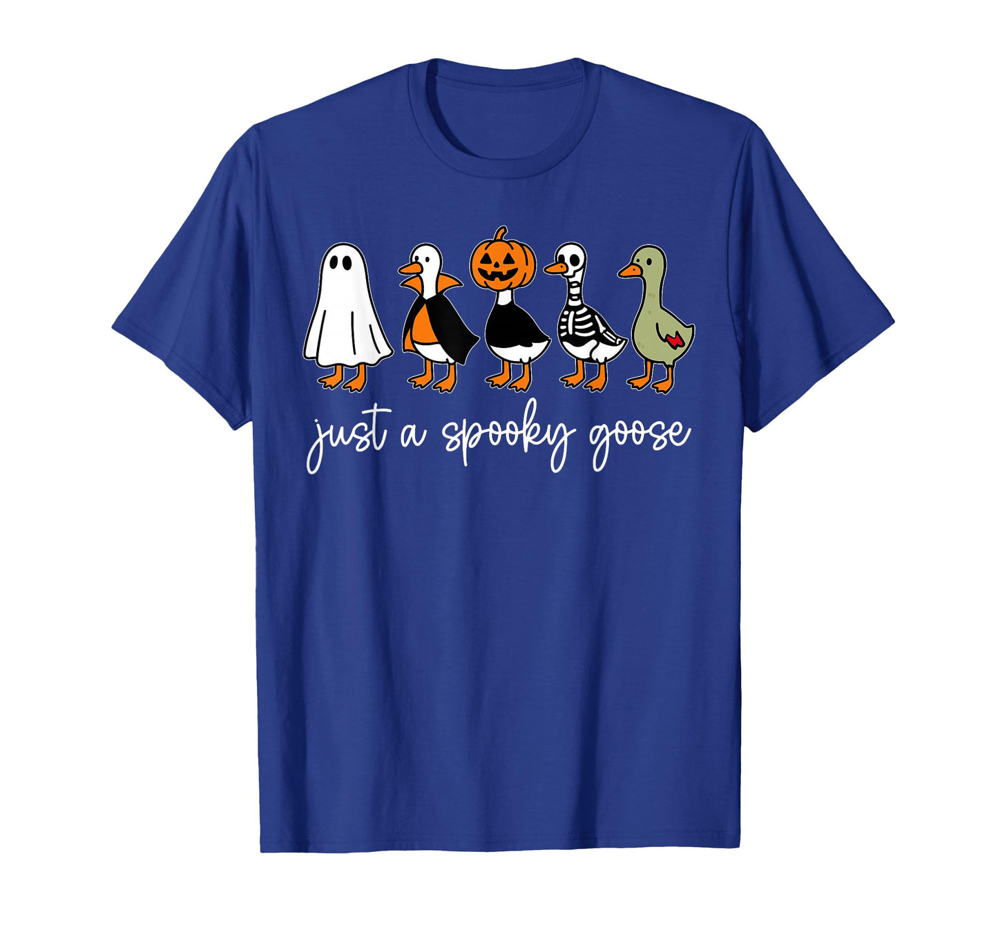 Just A Spooky Goose Halloween Silly Goose Funny Halloween T-Shirt