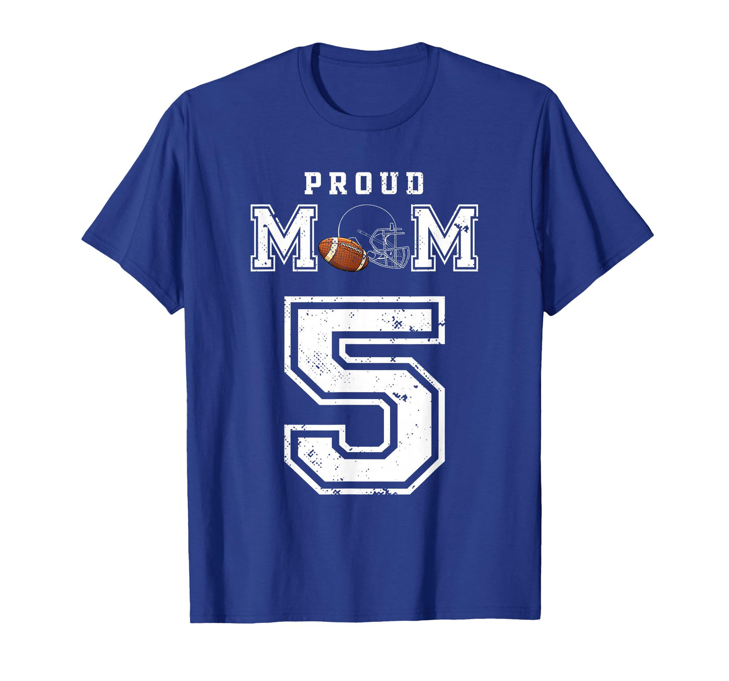 Custom Proud Football Mom Number 5 Personalized For Women T-Shirt