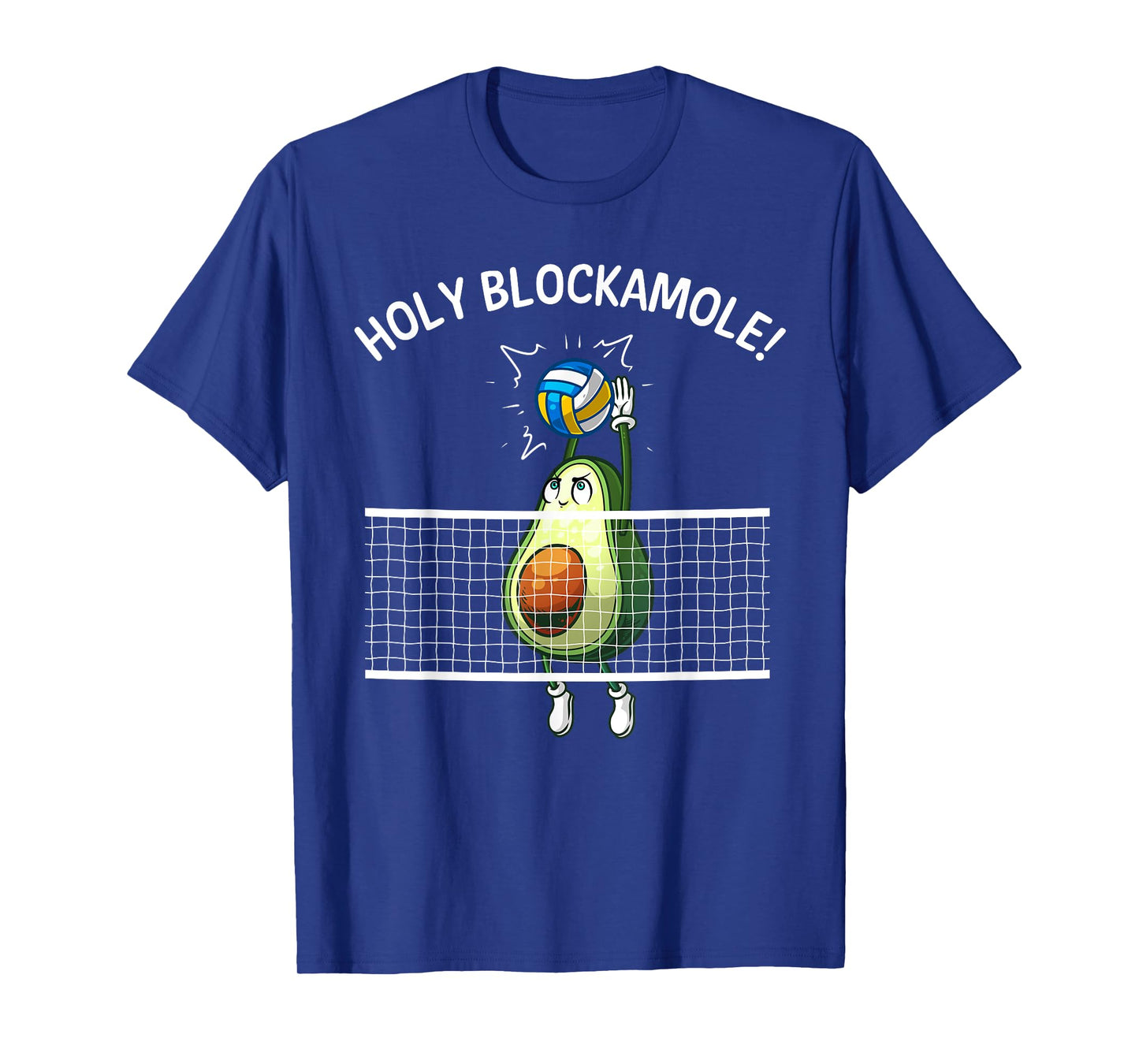Funny Volleyball For Men Women Holy Guacamole Player Blocker T-Shirt