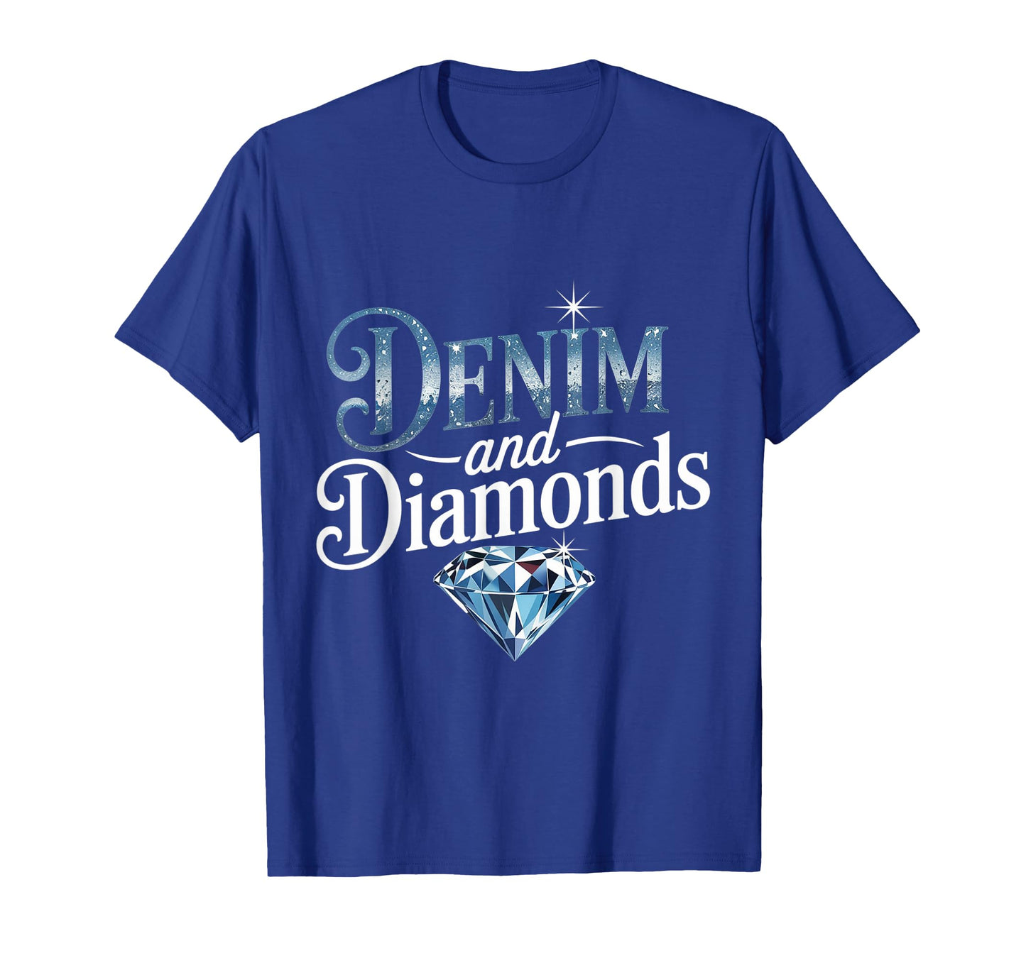 Denim And Diamonds Stylish Denim Jeans for Men Women T-Shirt