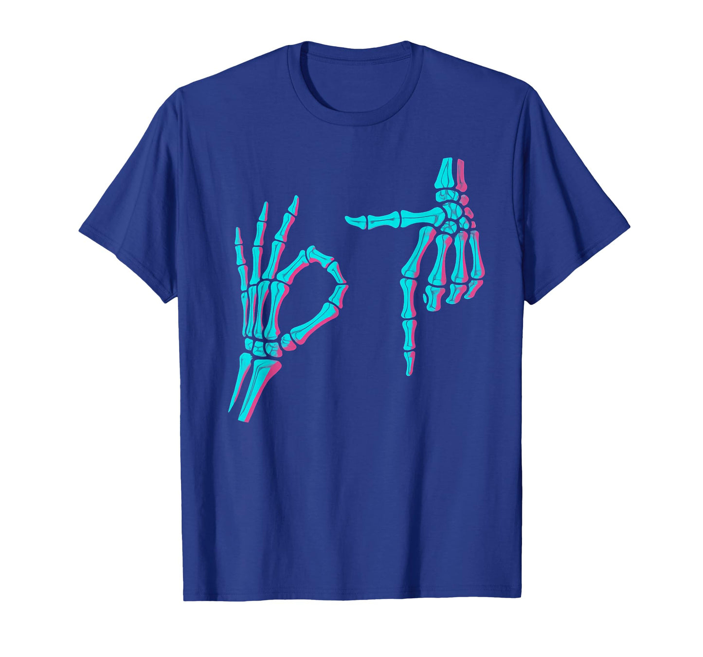 Skeleton Hand Funny Six Seven 6 7 Meme 67 Halloween Costume T-Shirt