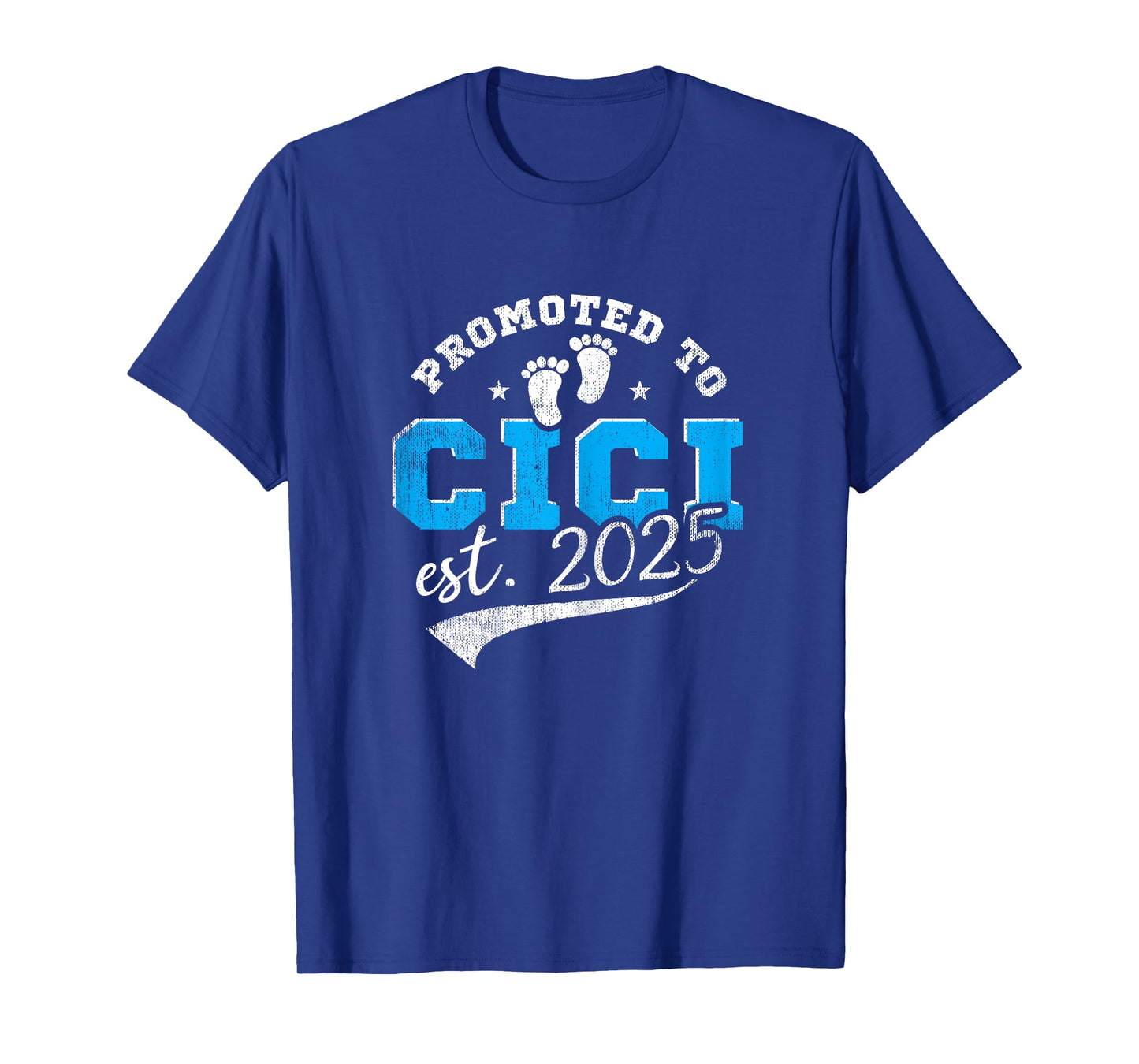 Promoted To Cici Est 2025 Proud New Grandma Vintage T-Shirt
