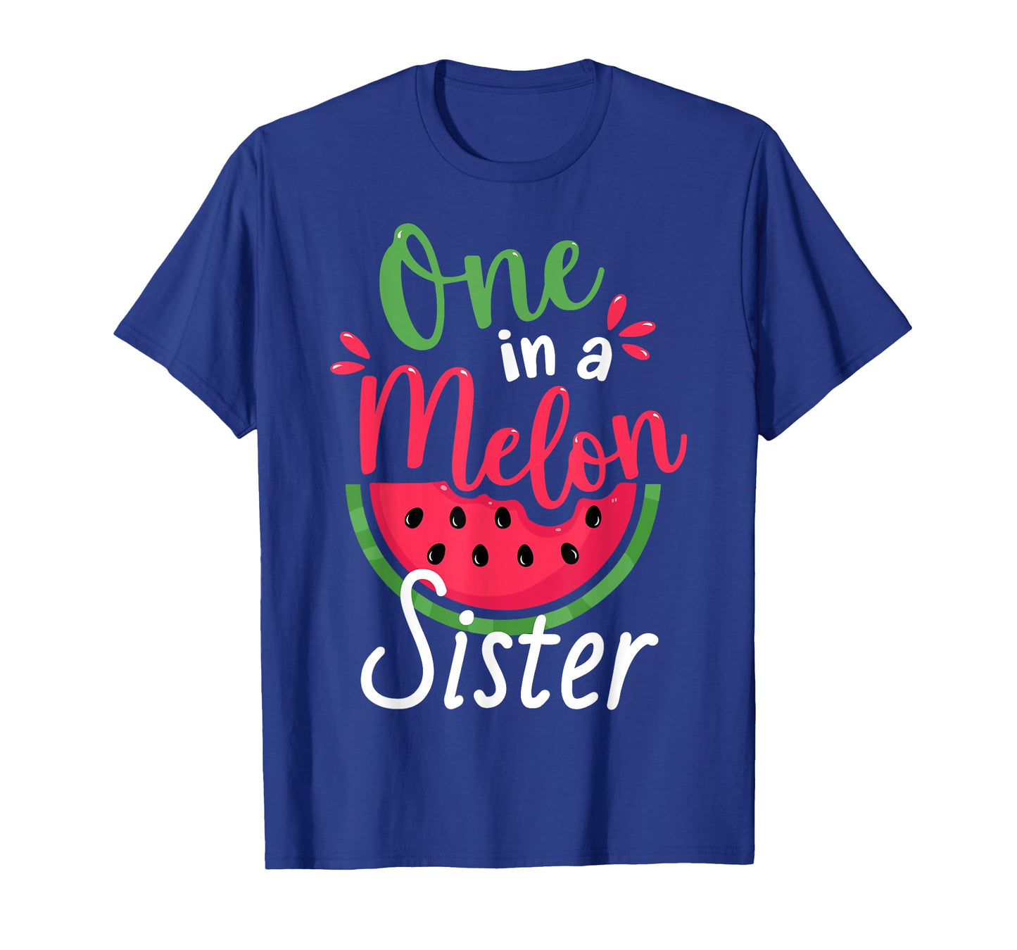 One in a Melon Sister 1st Birthday Summer Family Matching T-Shirt