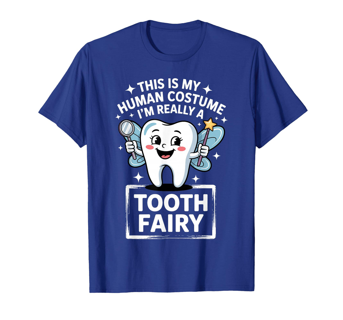 Cute Tooth Fairy Costume for Men Women Kids Teeth Toothfairy T-Shirt