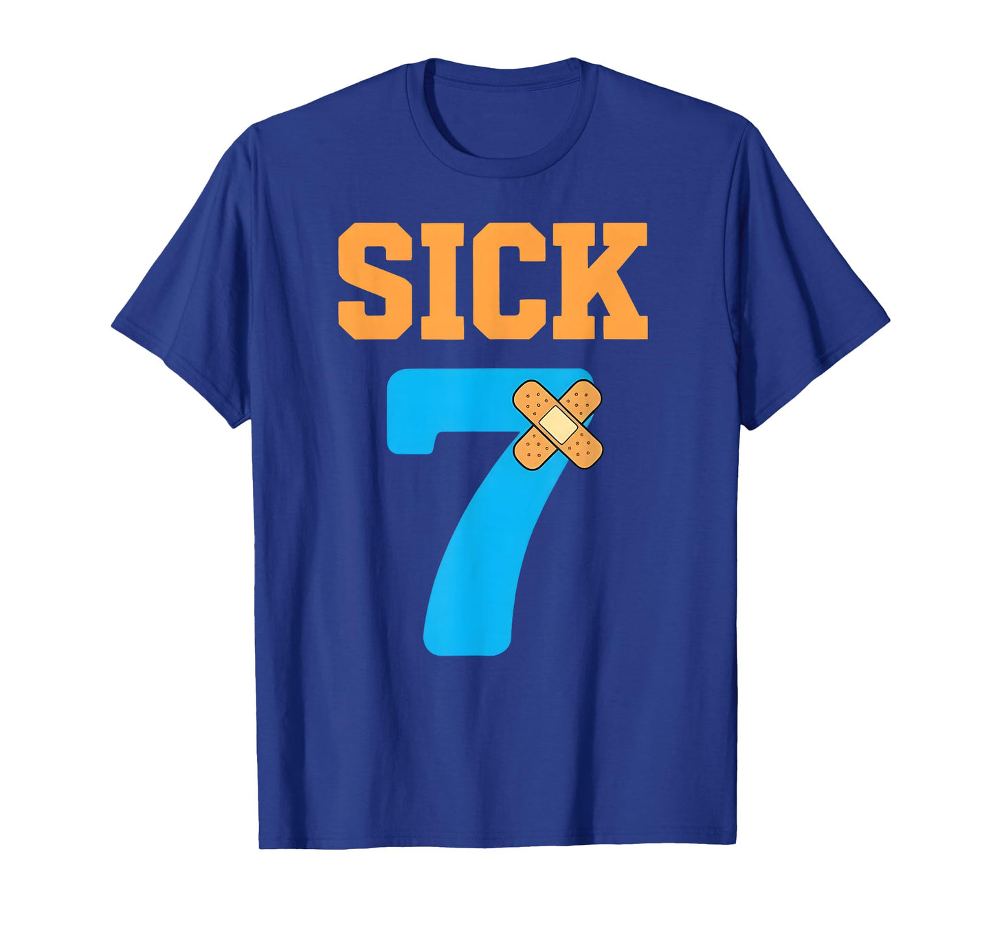 Sick Seven Meme Six Seven Sick 7 Funny Bandage T-Shirt
