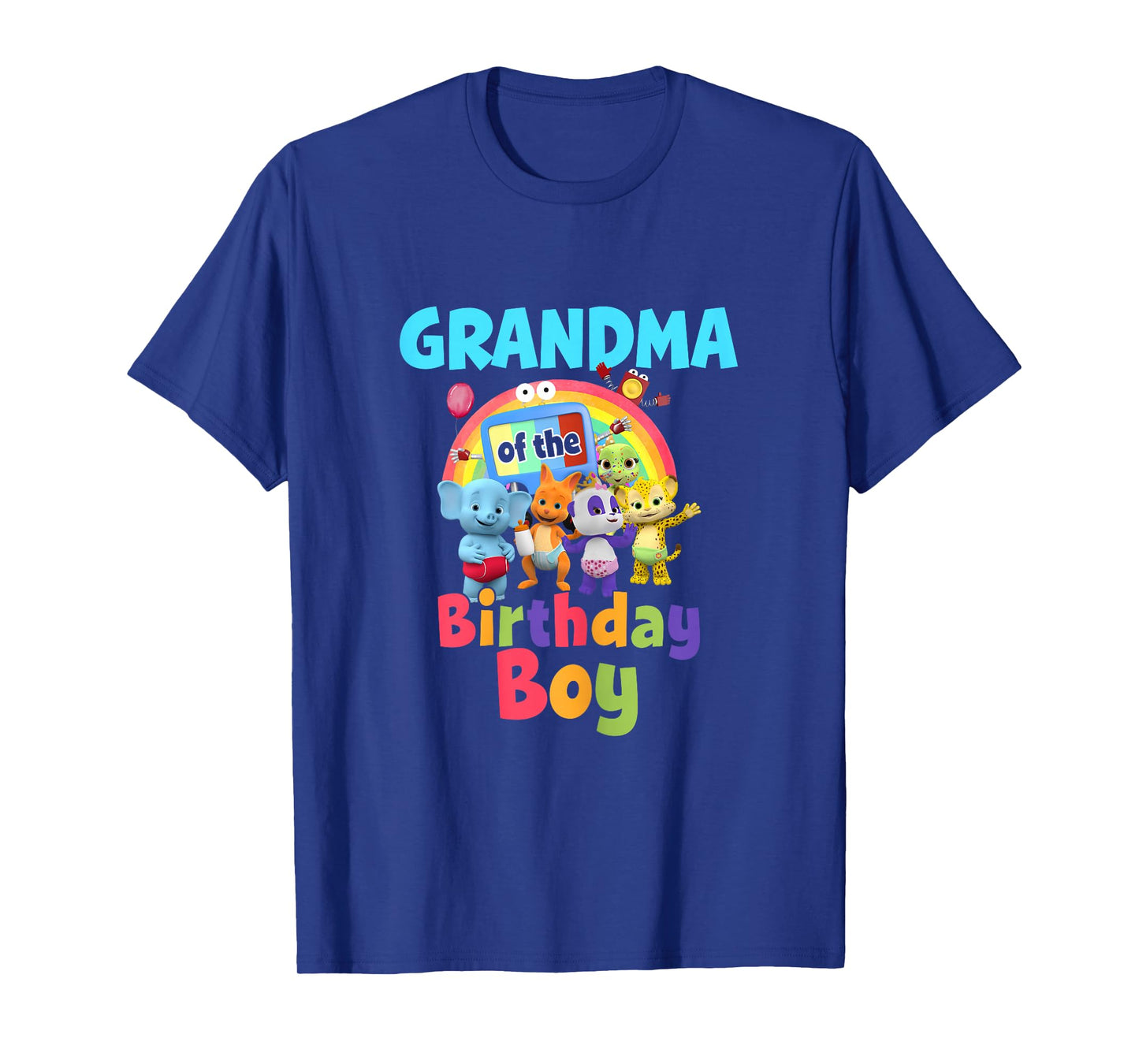 Grandma Of The Birthday Boy Family Party Decor Matching T-Shirt