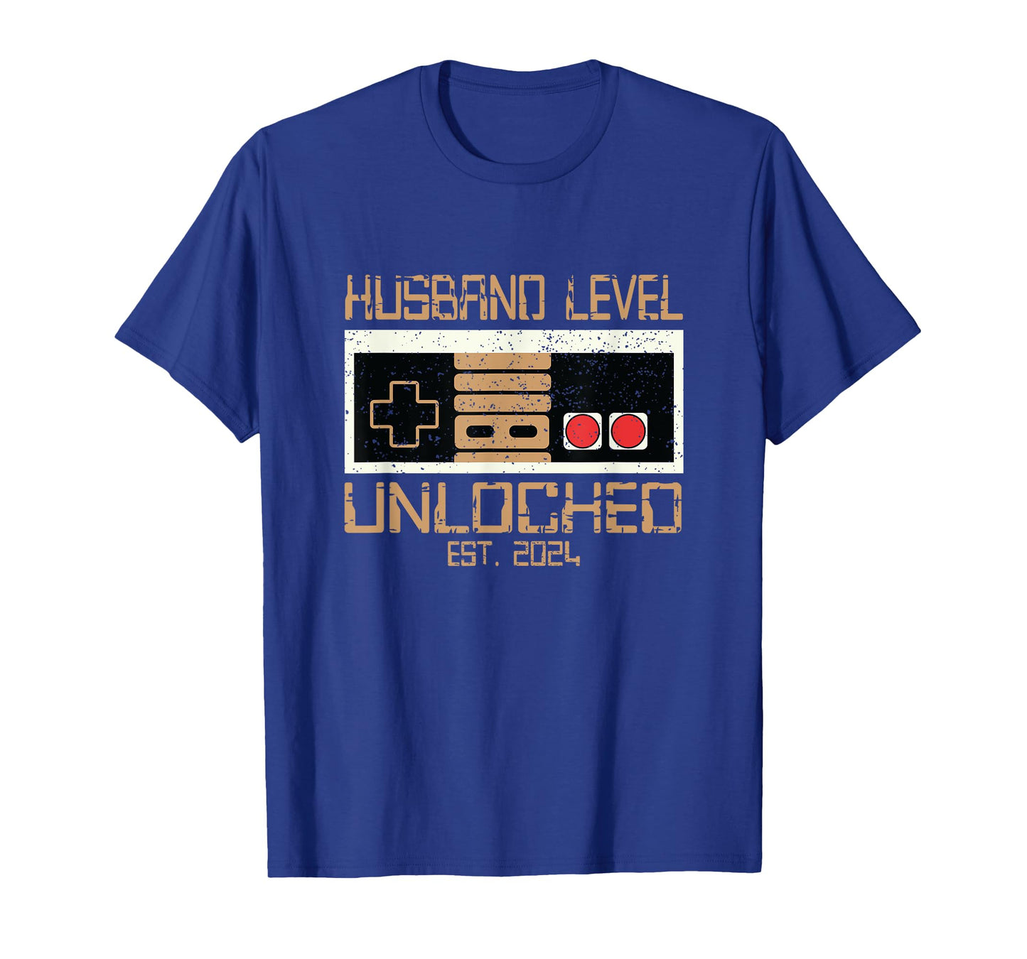 Husband Level Unlocked 2024 New Husband Just Married Gamer T-Shirt
