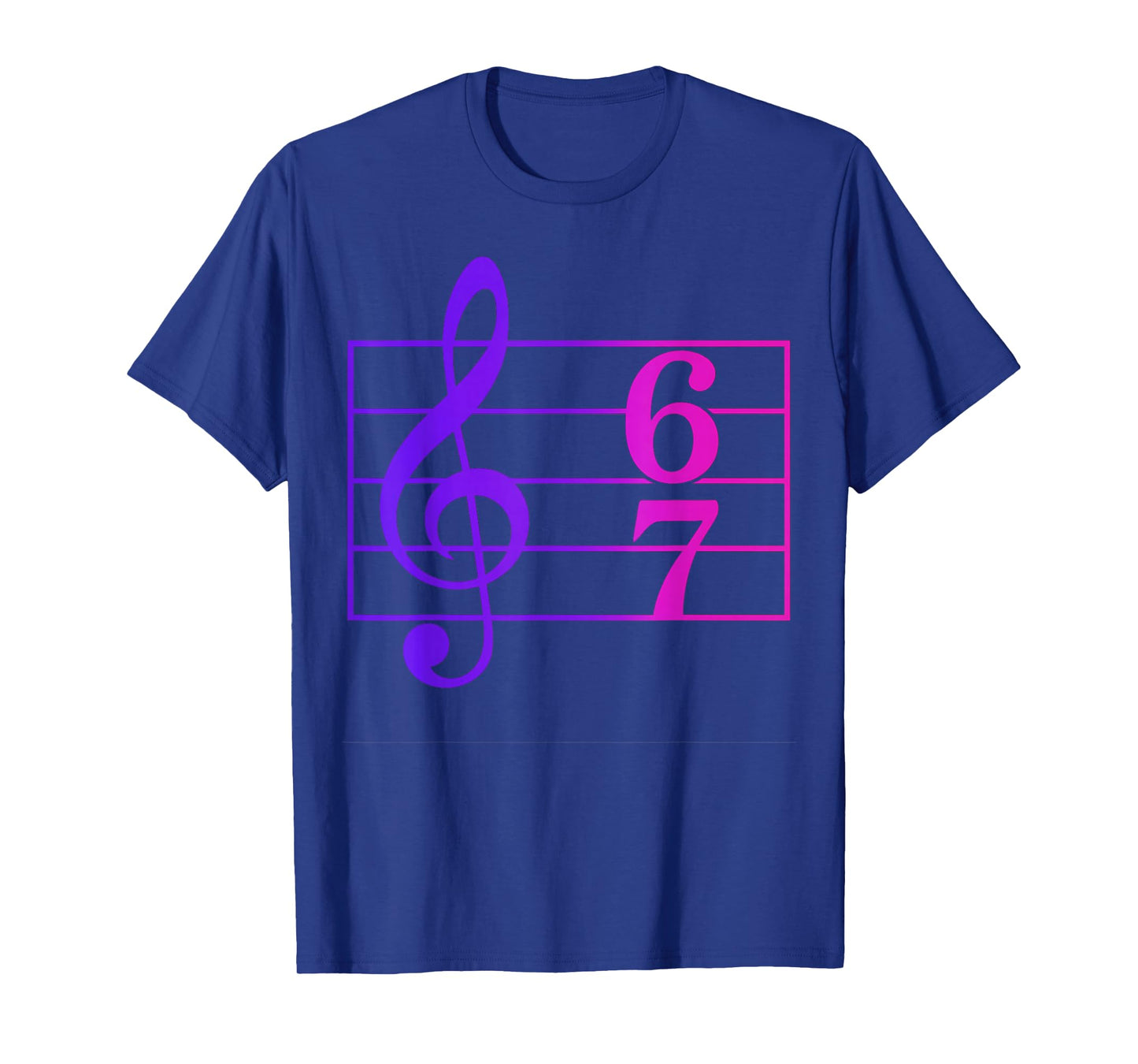 Funny 67 Music Meme Slang Music Teacher Humor Retro Tee T-Shirt