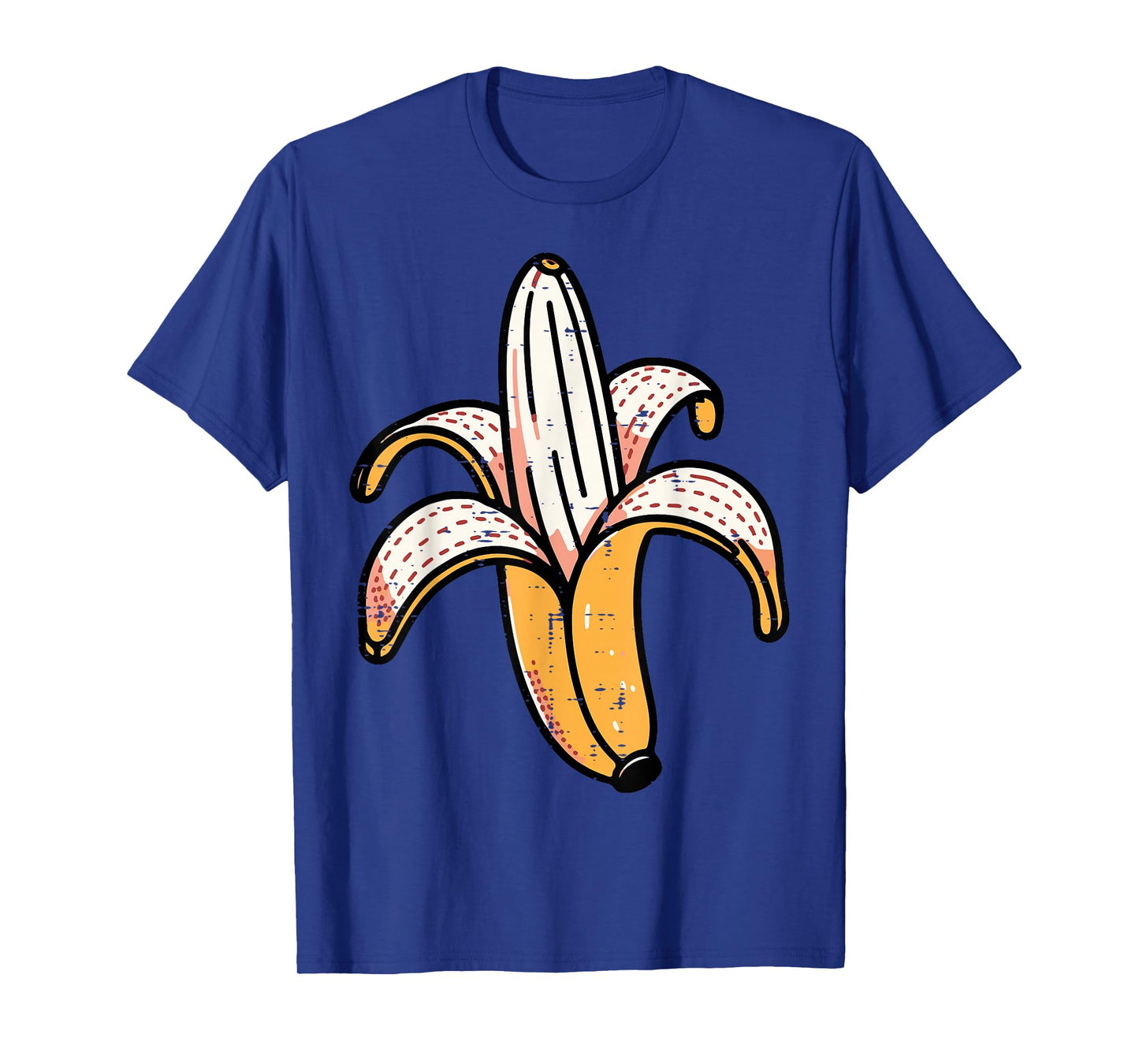 Banana Art Peel Cute Tropical Fruit Cartoon Men Women Kids T-Shirt