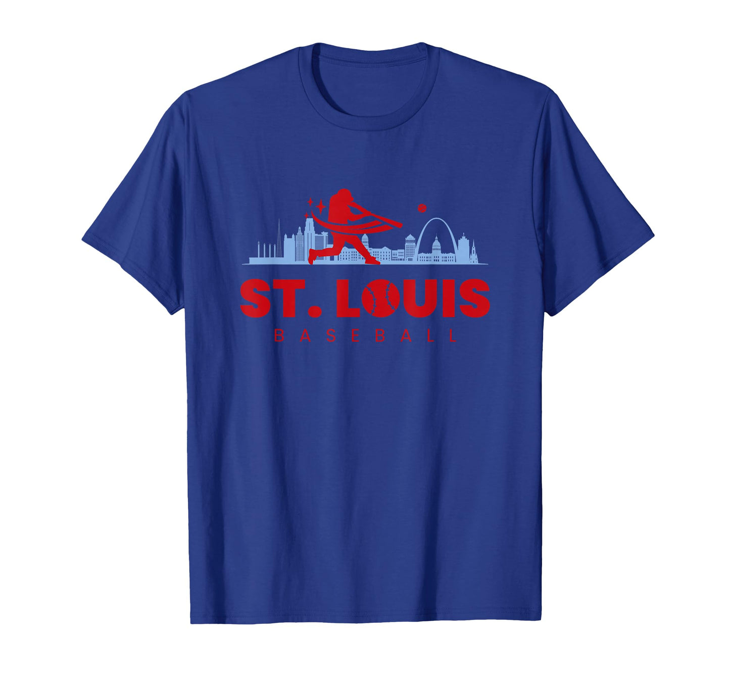 St Louis Baseball Vintage Minimalist Retro Baseball Lover T-Shirt