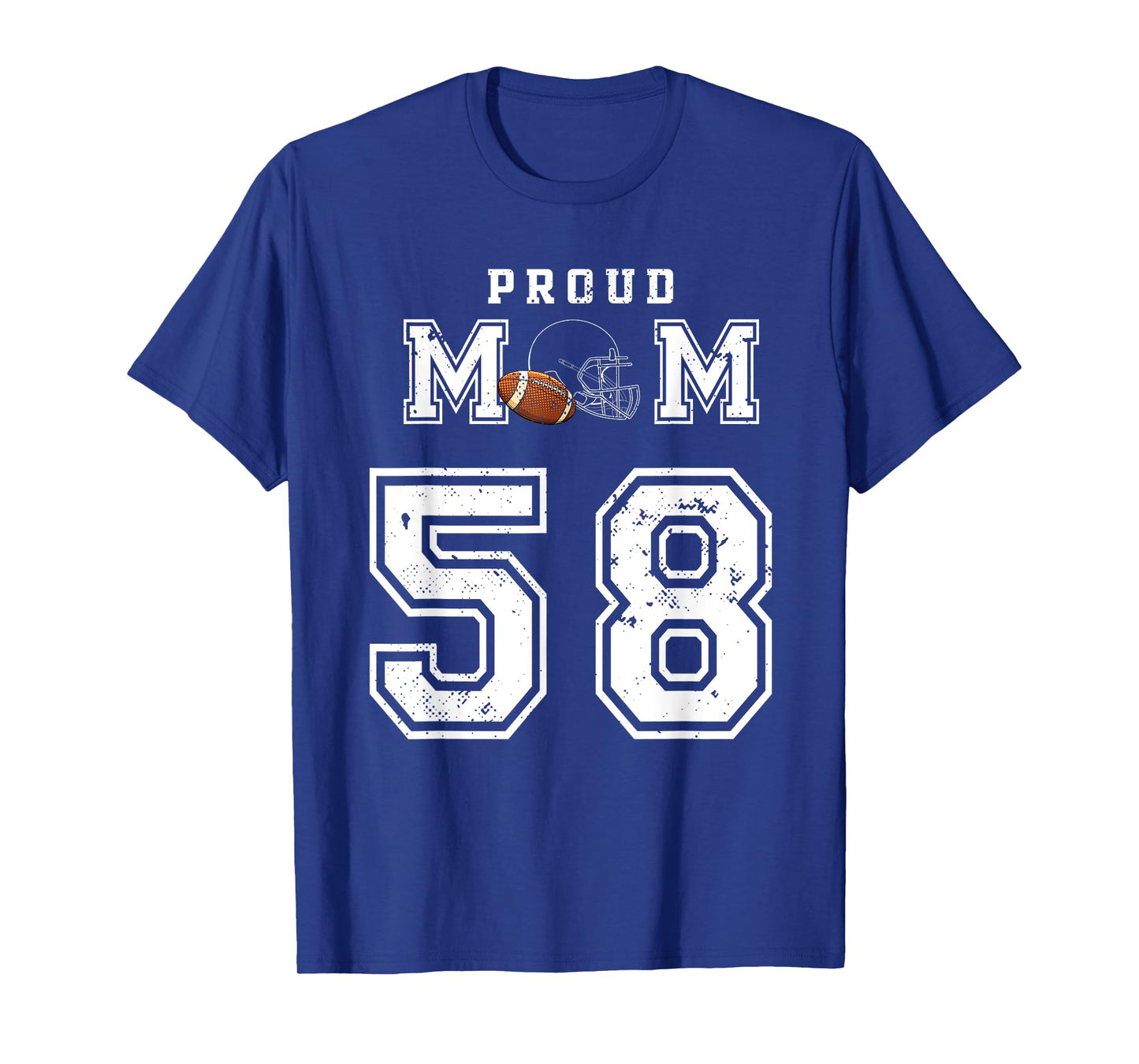 Custom Proud Football Mom Number 58 Personalized For Women T-Shirt