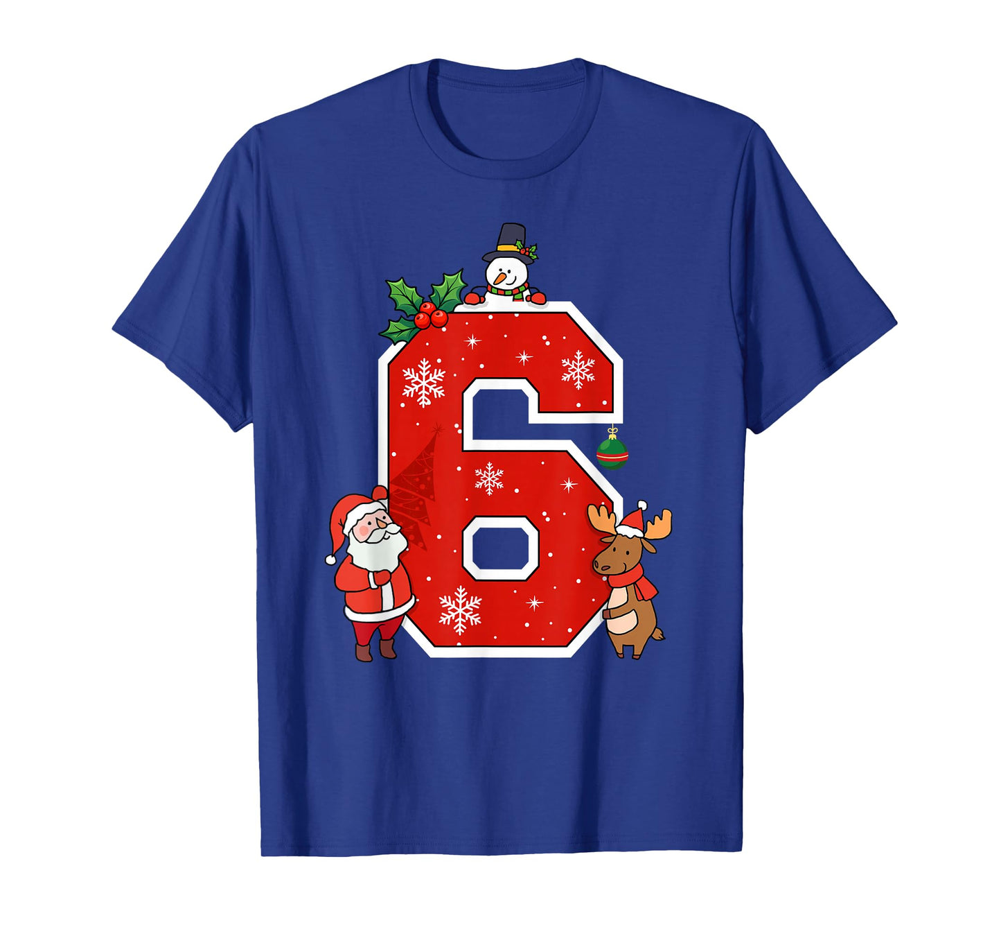 Number 6 7 Meme 67 Couple Pajamas Christmas Matching T-Shirt