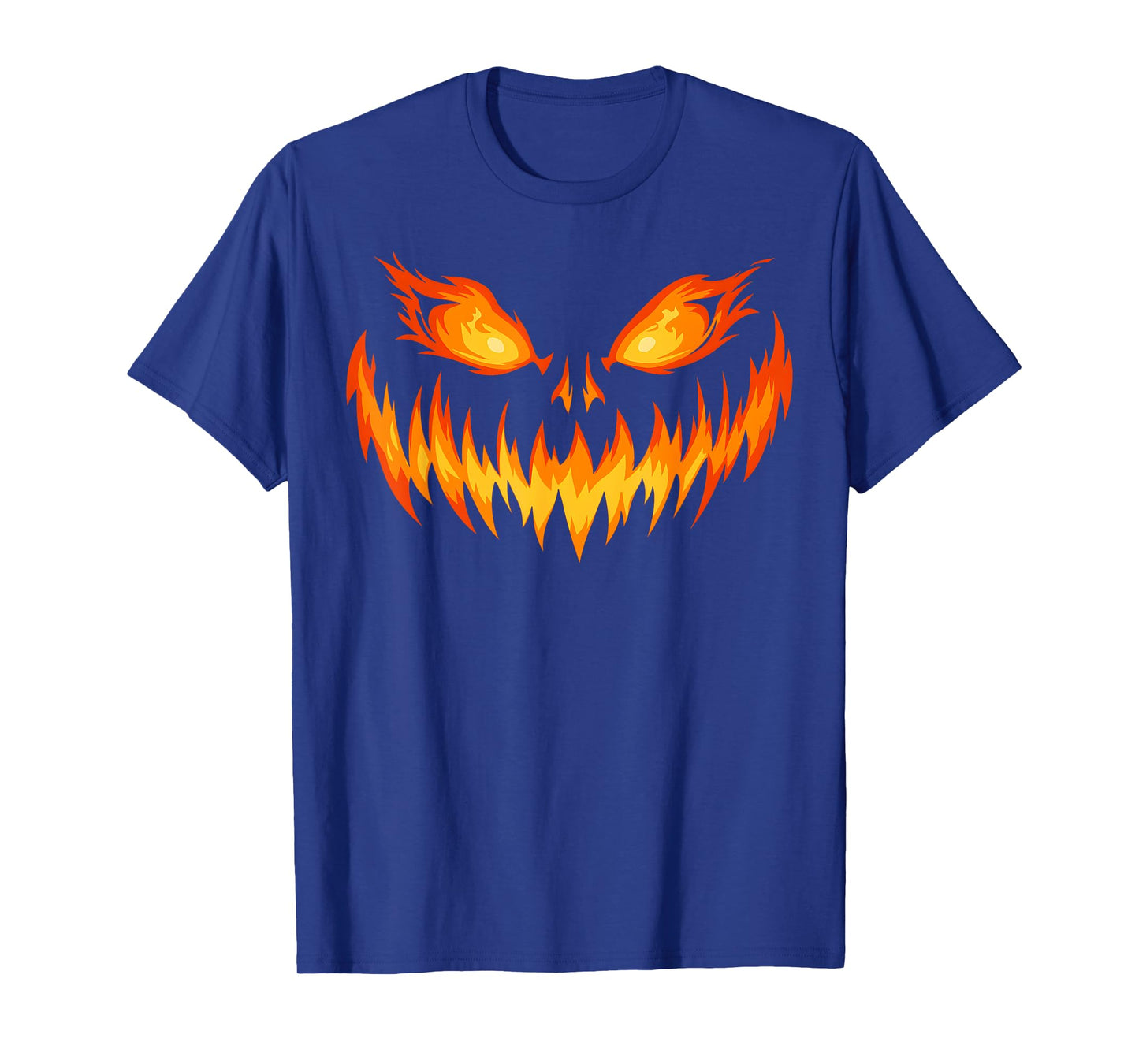 Pumpkin Jack O Lantern Face Men Women Kids Halloween Costume T-Shirt