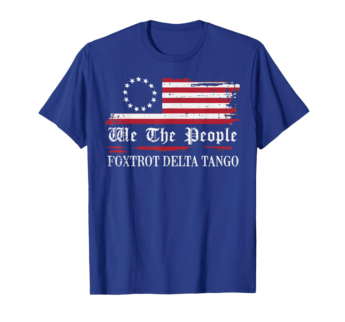 Foxtrot Delta Tango Flag We The People Resist Men Women T-Shirt