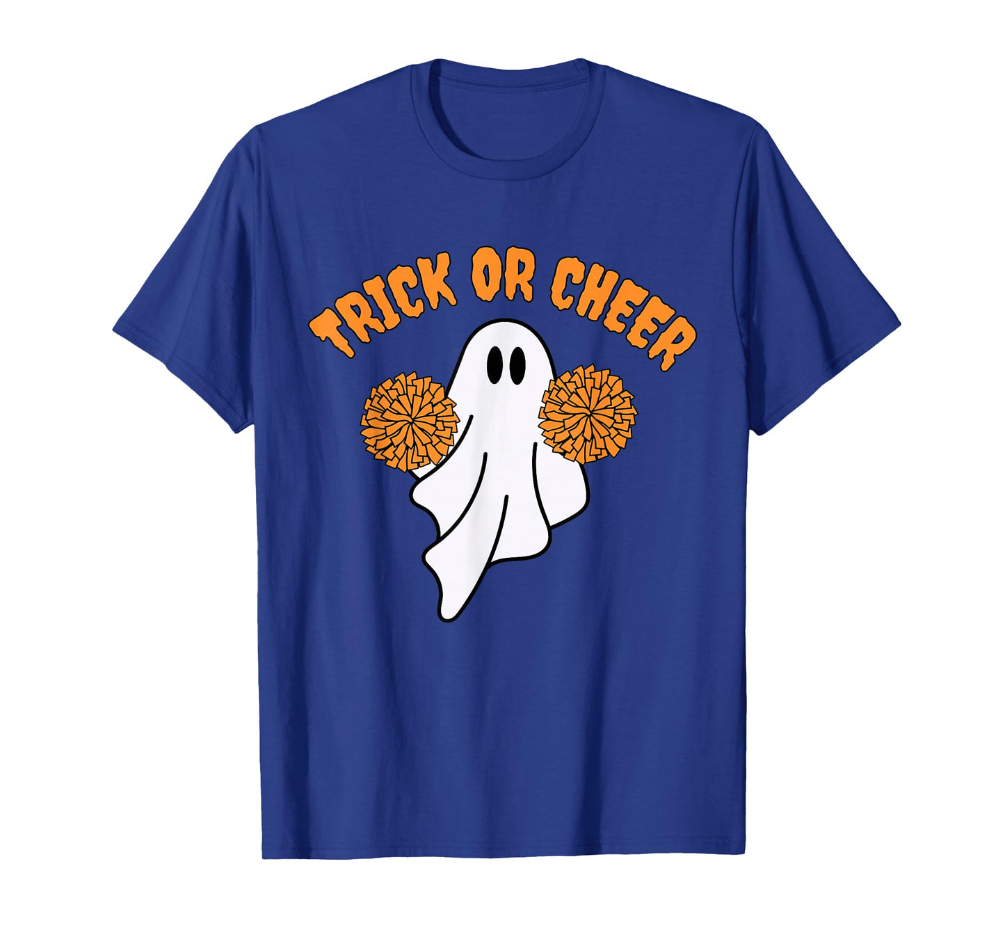 Cute Cheerleader Ghost Cheerleading Trick Or Treat Halloween T-Shirt