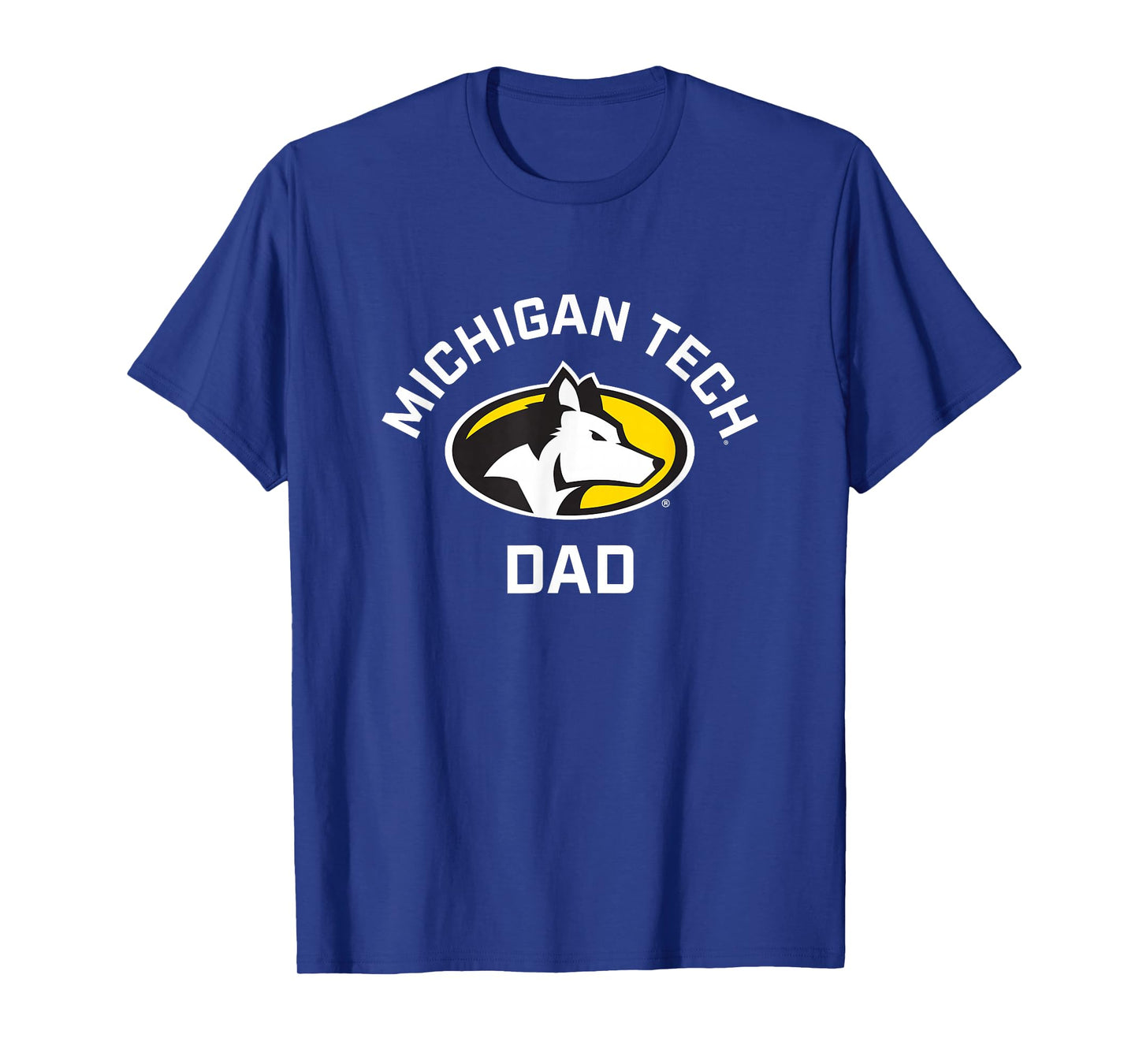 Michigan Tech Huskies Arched Dad T-Shirt