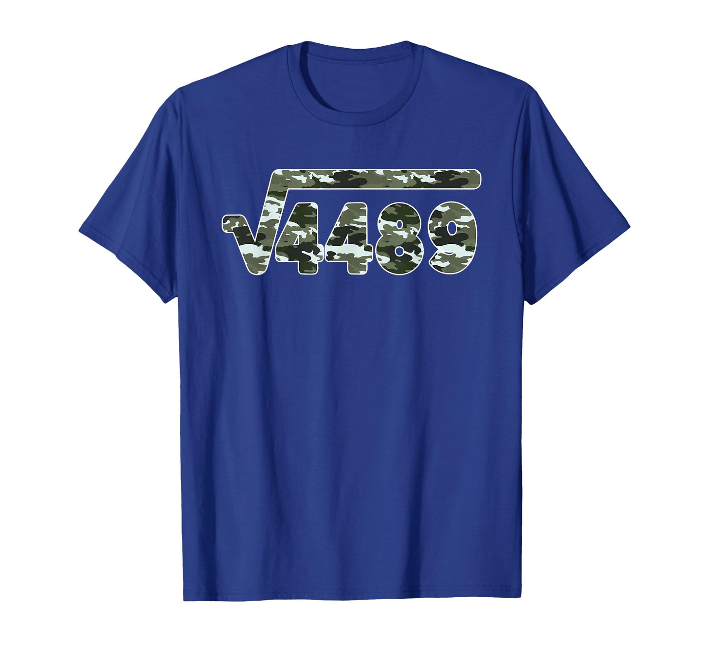 Slang Math Teacher 6 7 Army Pattern Meme Square Root 4489 T-Shirt