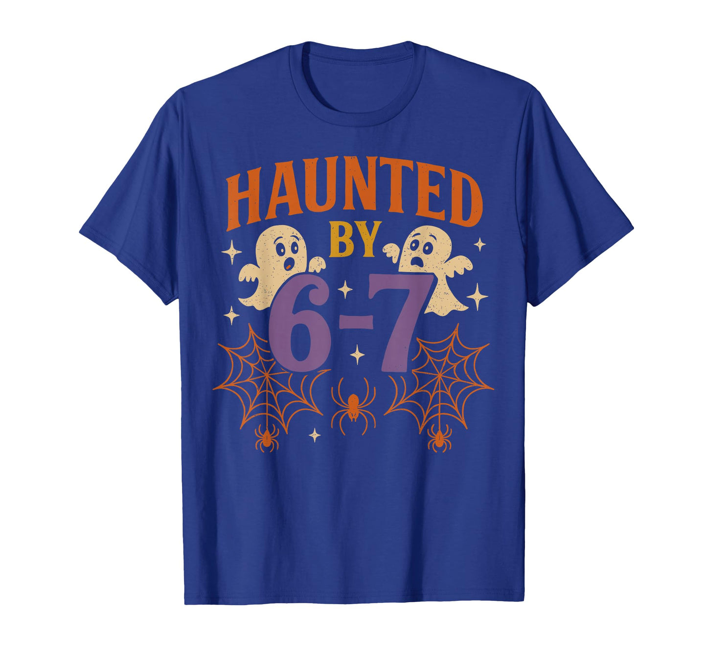 Haunted by 6-7 Halloween Ghosts and Spiders for Boys & Girls T-Shirt