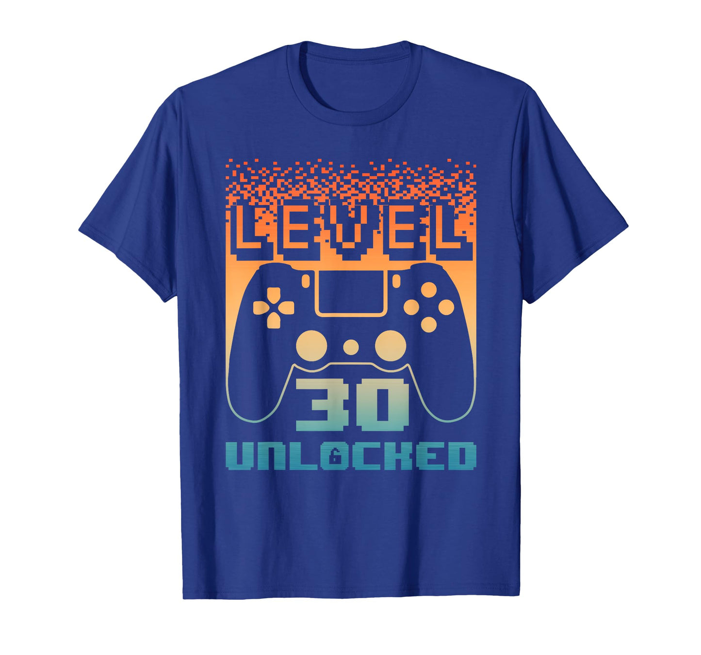 30th Birthday For Men Level 30 Unlocked Gamer 30 Year Old T-Shirt