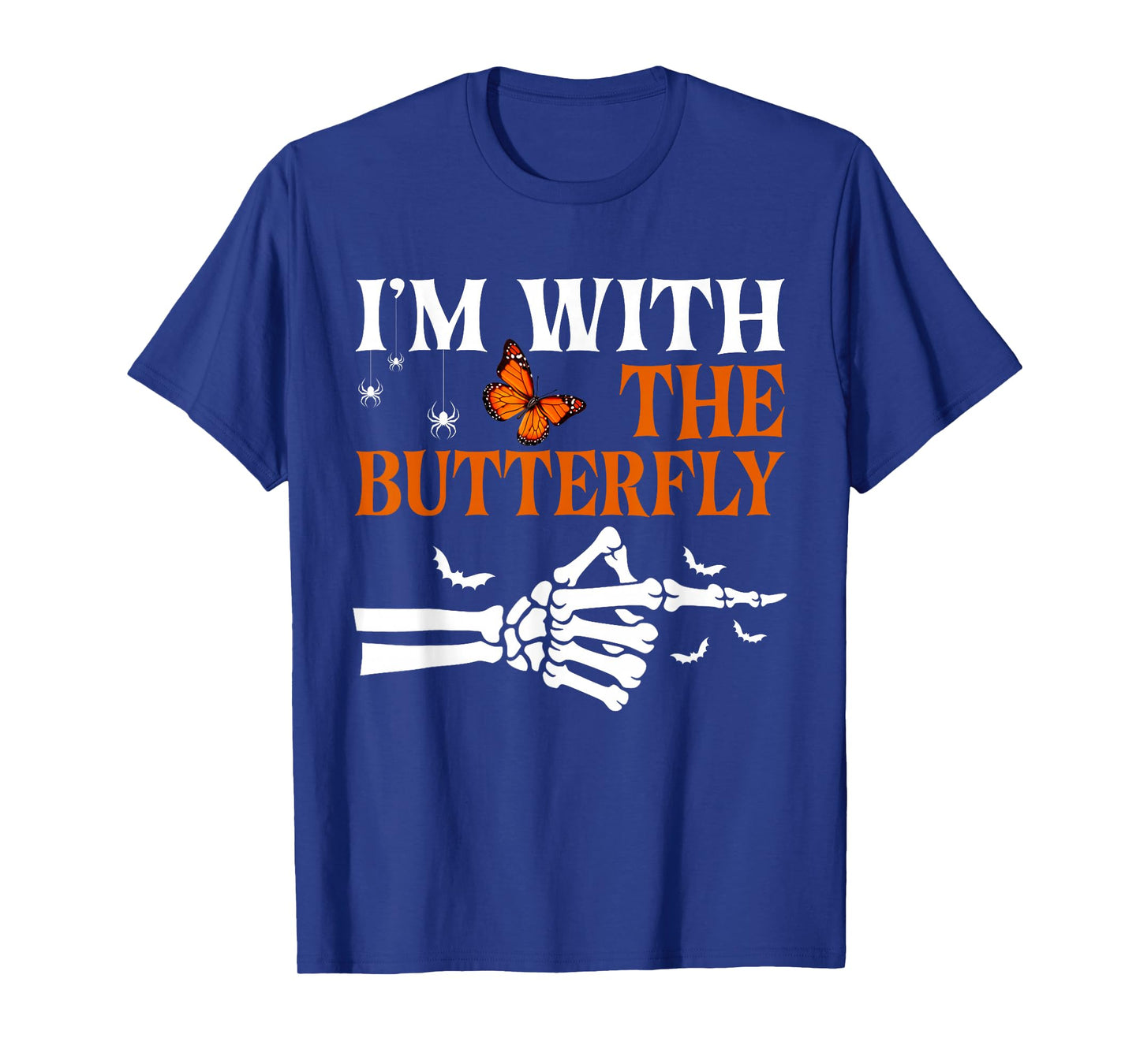 I'm with Butterfly Halloween Costume Couples Matching T-Shirt