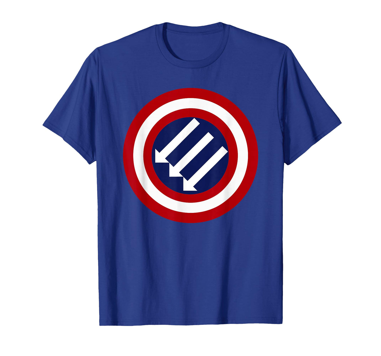 American Iron Front - Three Arrows - Stand Against Fascism T-Shirt
