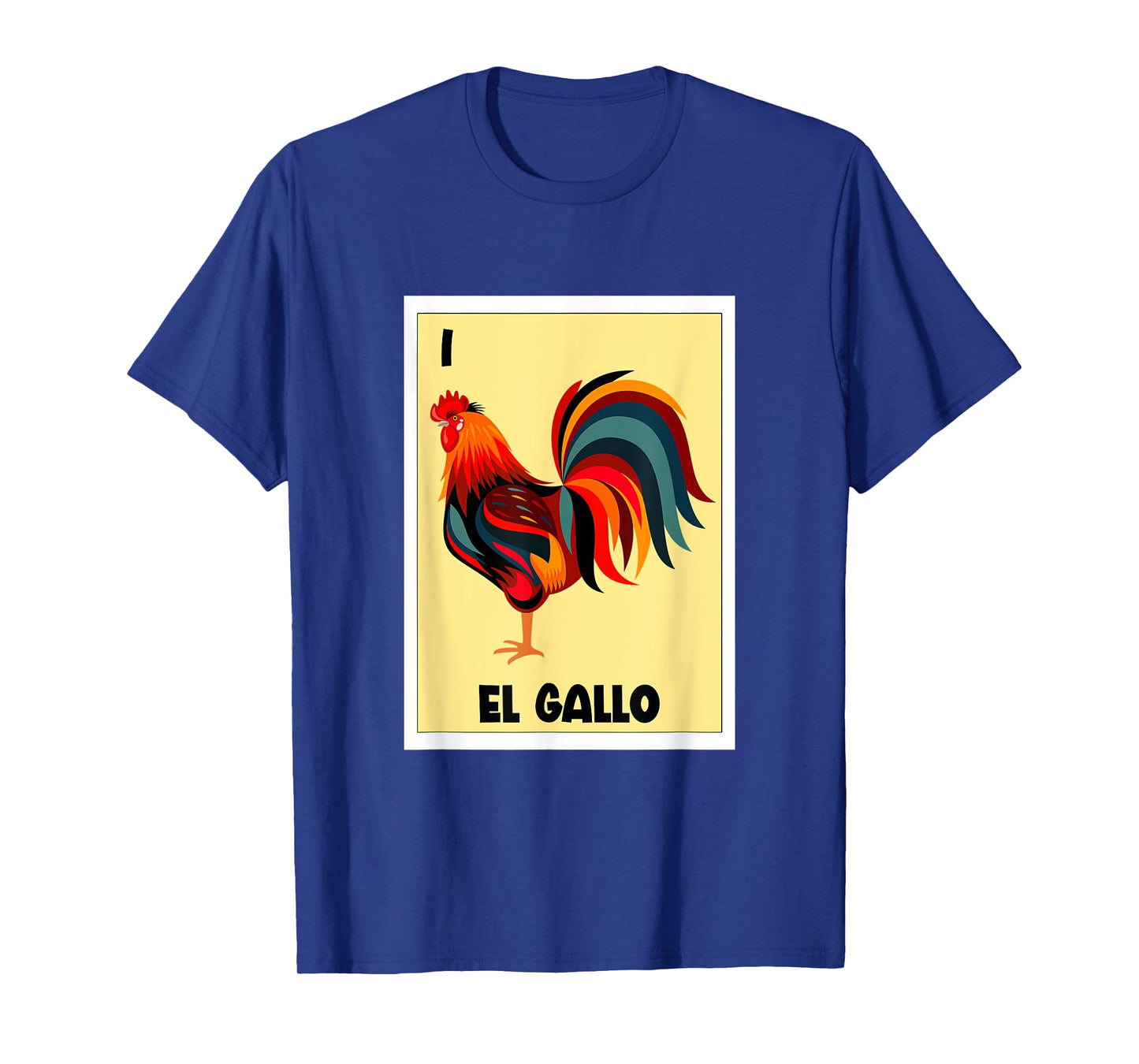 El Gallo Mexican Bingo Card Spanish Hispanic The Rooster T-Shirt