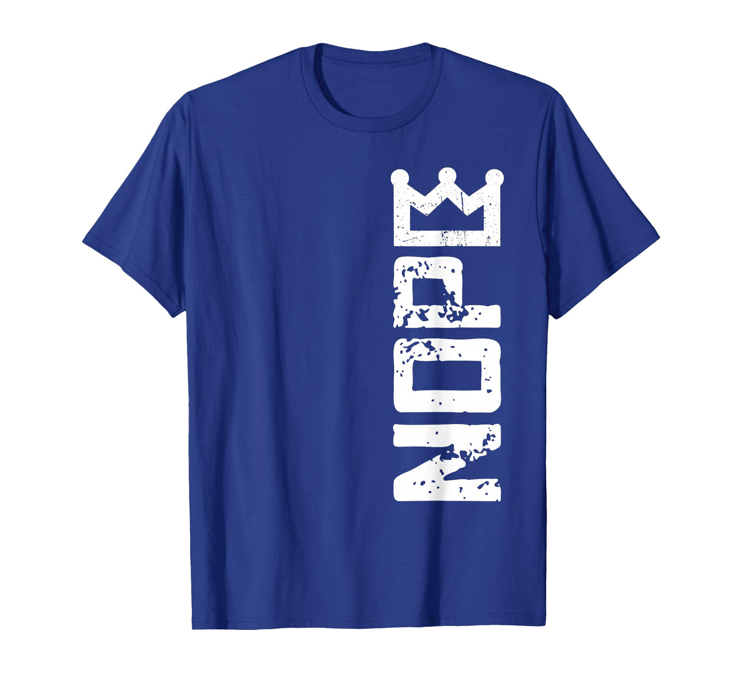 Vintage No Kings in America Nope Black History Vertical Sign T-Shirt