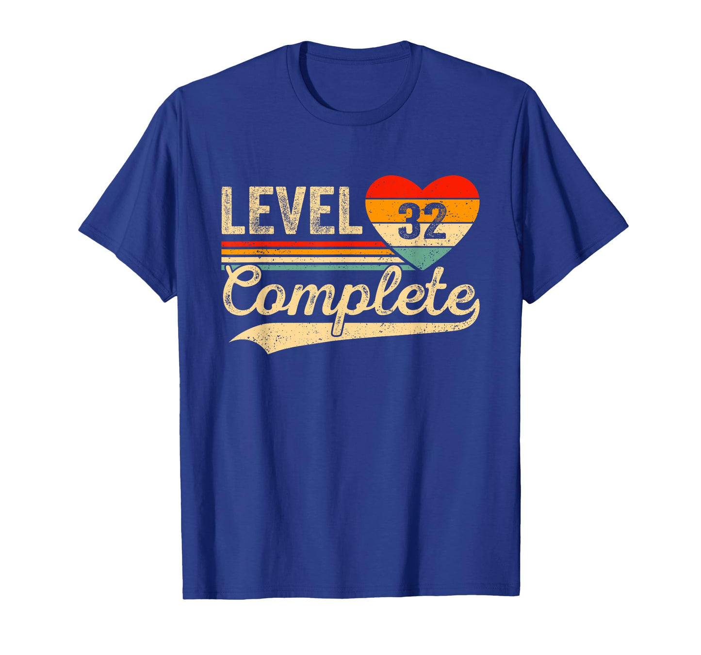 Level 32 Complete 32 Years Video Gamer Wedding Anniversary T-Shirt