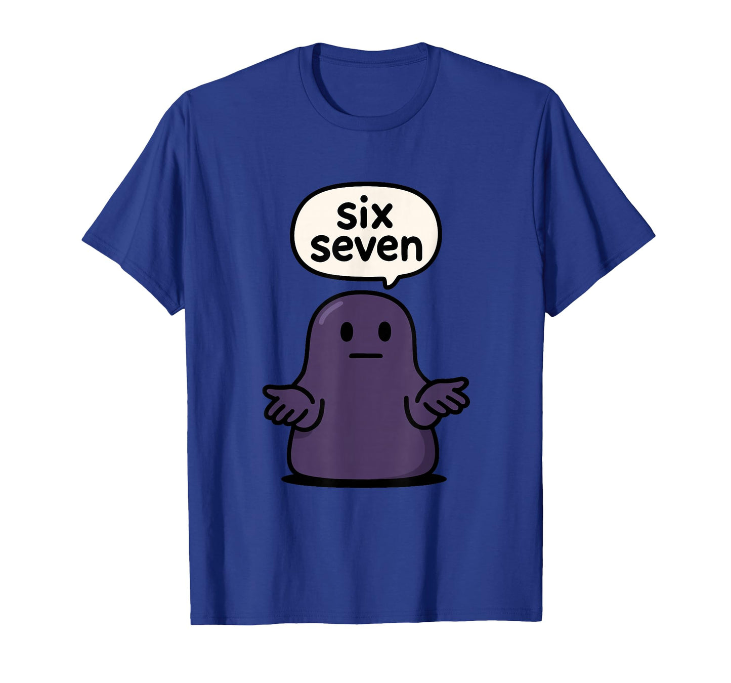 67 Six Seven 6-7 Midnight Blob Slime - Kid Brainrot Meme T-Shirt