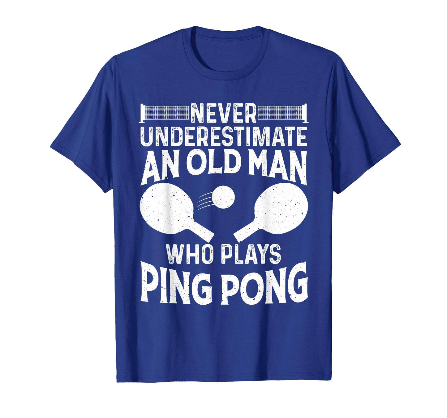 Funny Ping Pong Design Men Dad Grandpa Table Tennis Player T-Shirt