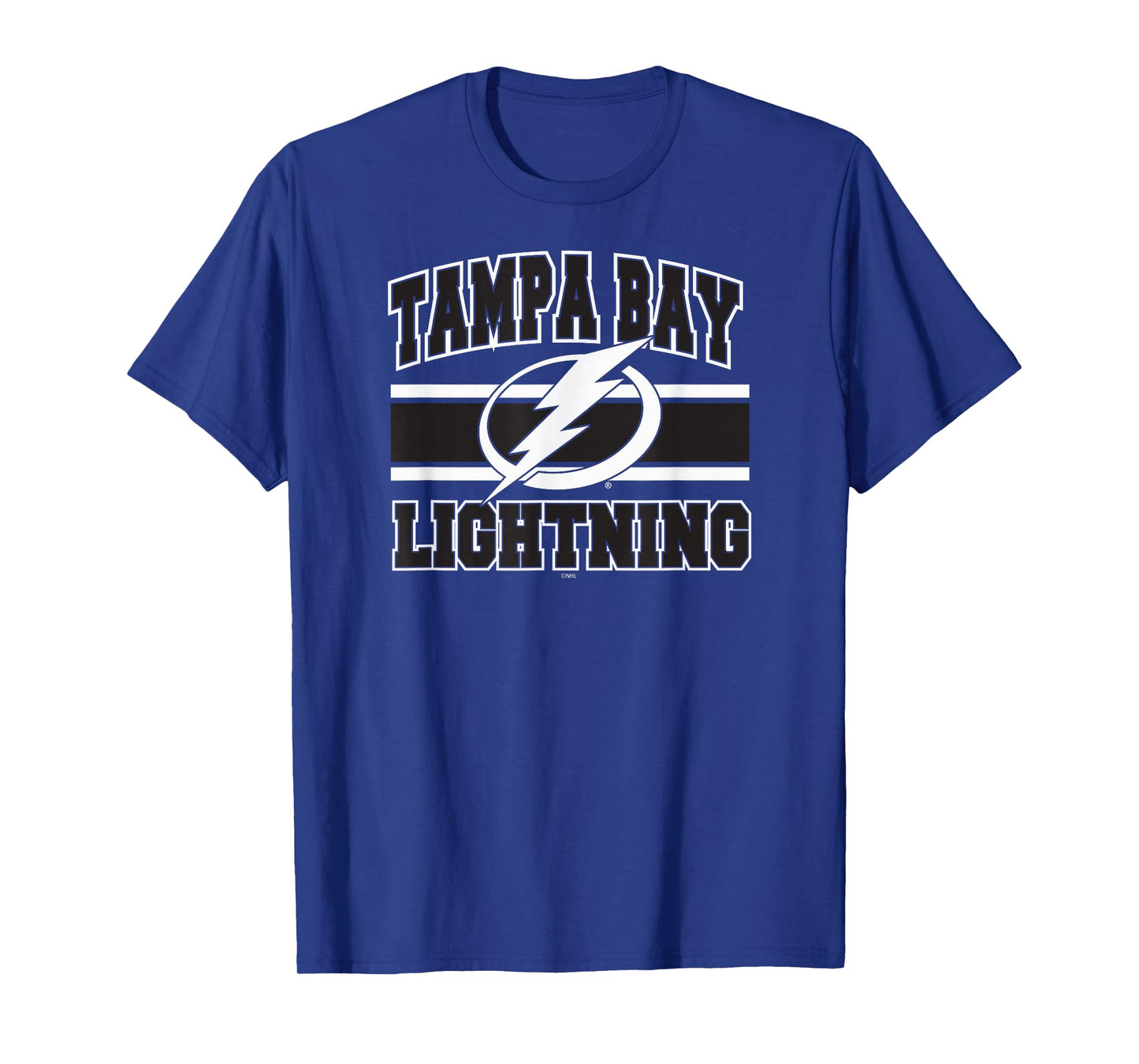 Tampa Bay Lightning Stripe Royal Blue Officially Licensed T-Shirt