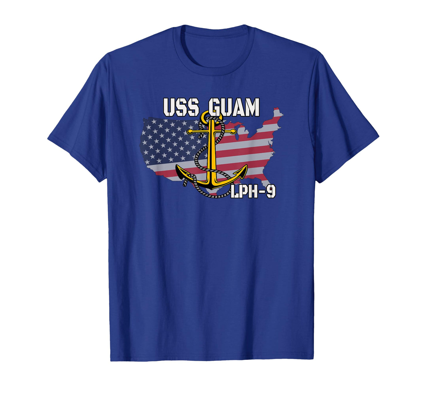 USS Guam LPH-9 Landing Platform Helicopter Veterans Father T-Shirt