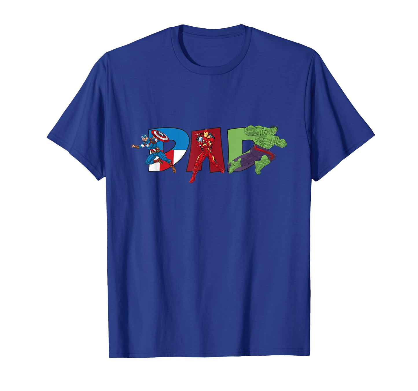 Marvel Avengers Trio Dad Fatherβs Day Family Trip Birthday T-Shirt