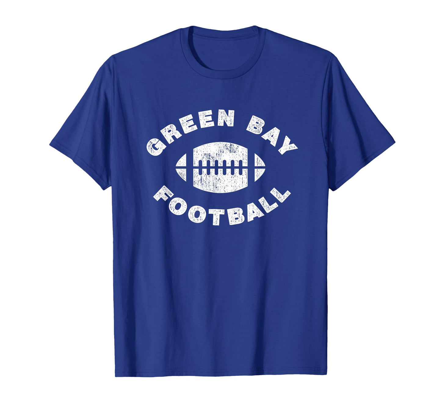 Green Bay Retro Vintage Distressed Football Sports Design T-Shirt