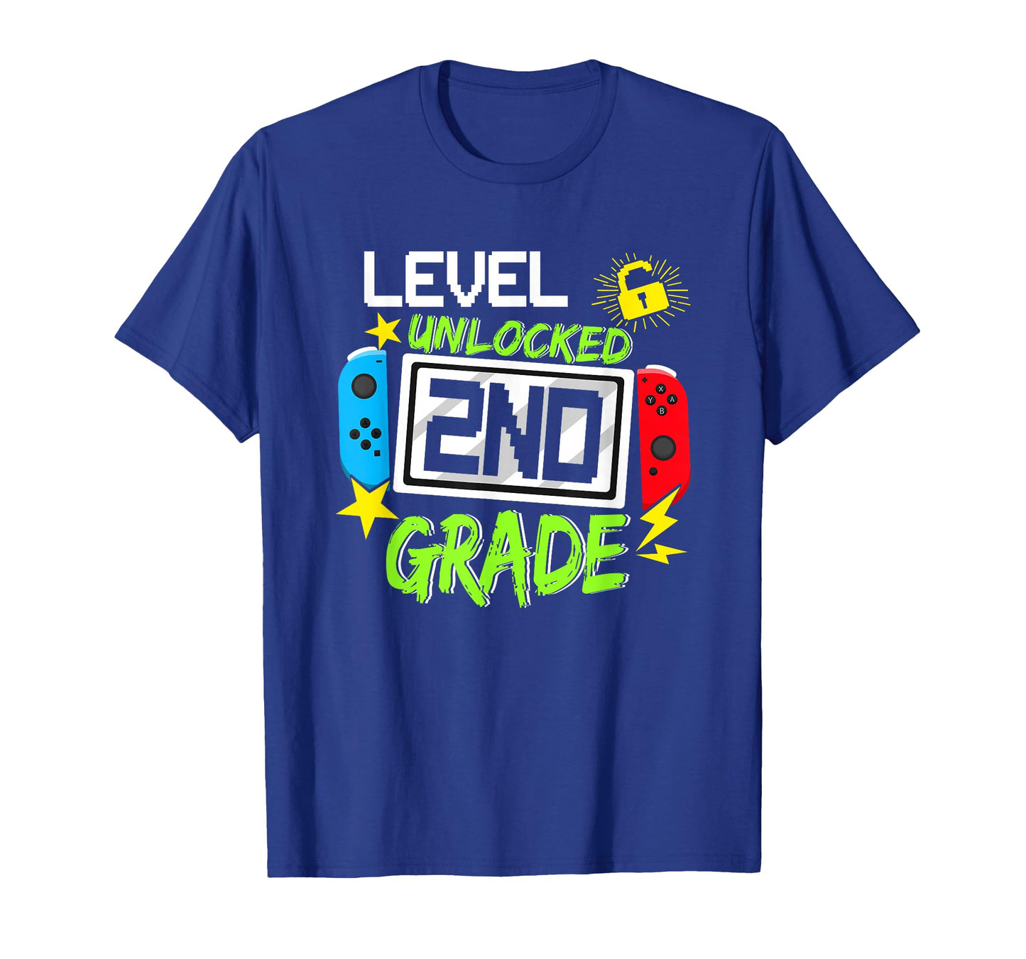 2nd Grade Level Unlocked Video Game Back to School Boys T-Shirt