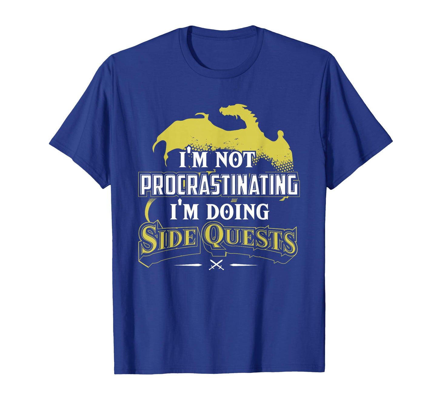 RPG Gamer T-Shirt: I'm Doing Side Quests - Casual Crew Neck, Short Sleeve, Adult Polyester Tee (Black)