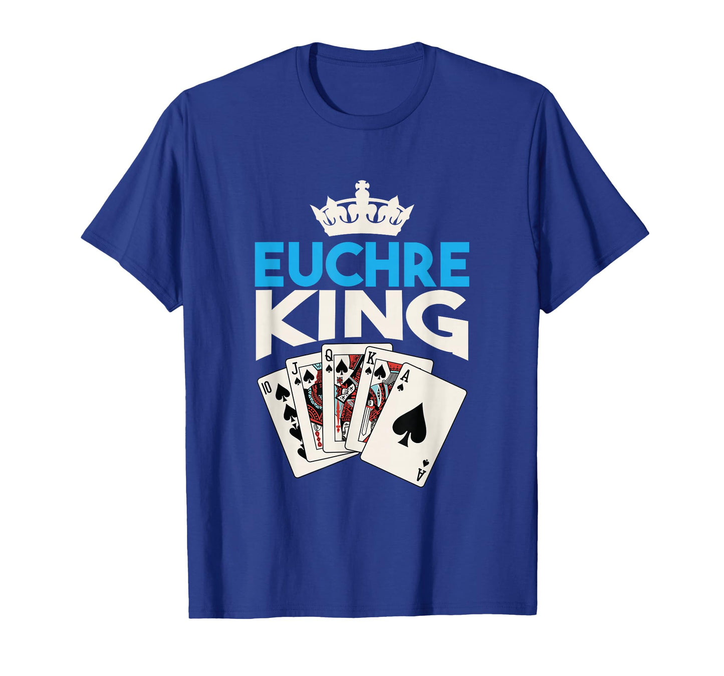 Euchre King Card Game Player Euchre Playing Clubs Euchre T-Shirt