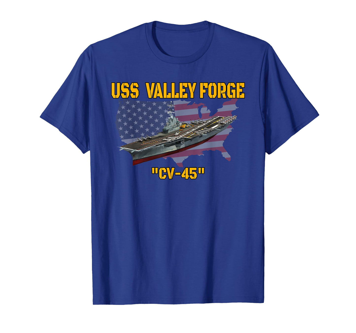 Aircraft Carrier USS Valley Forge CV-45 Veterans Day Fathers T-Shirt