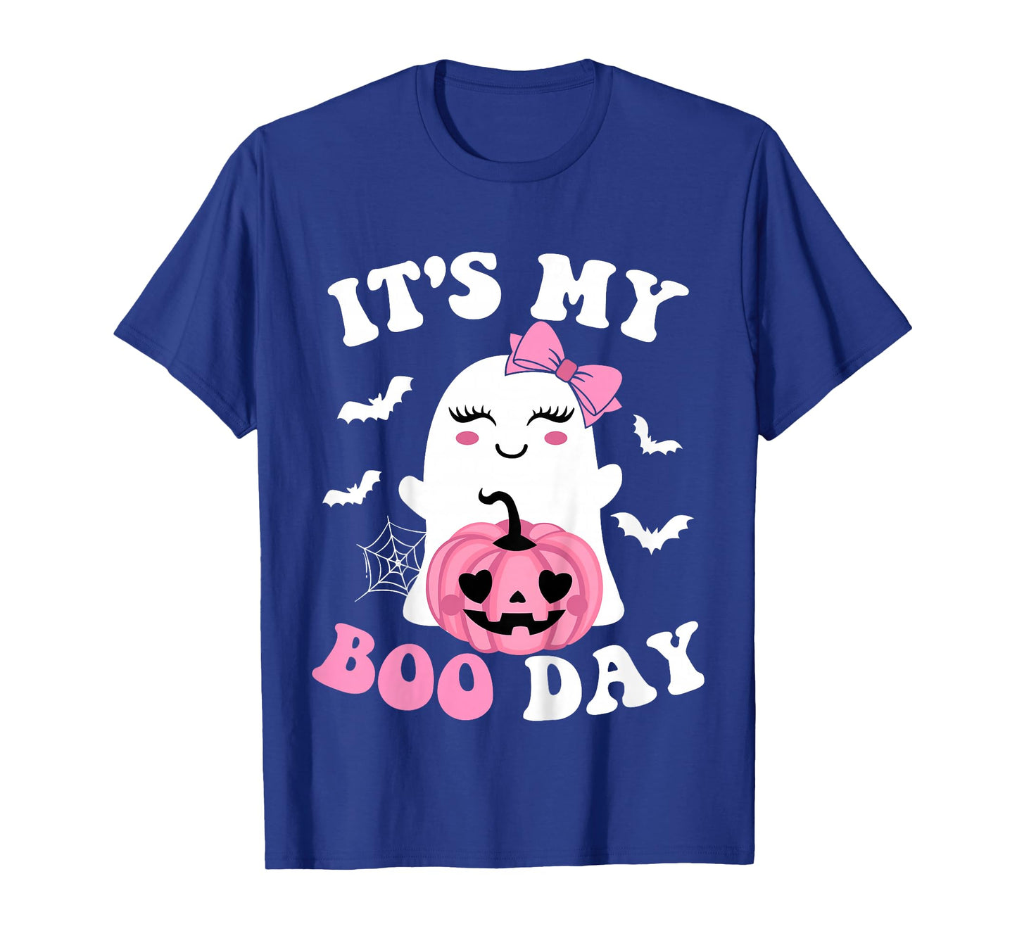 Kids Its My Boo Day Cute Halloween Birthday Toddler Girls Ghost T-Shirt