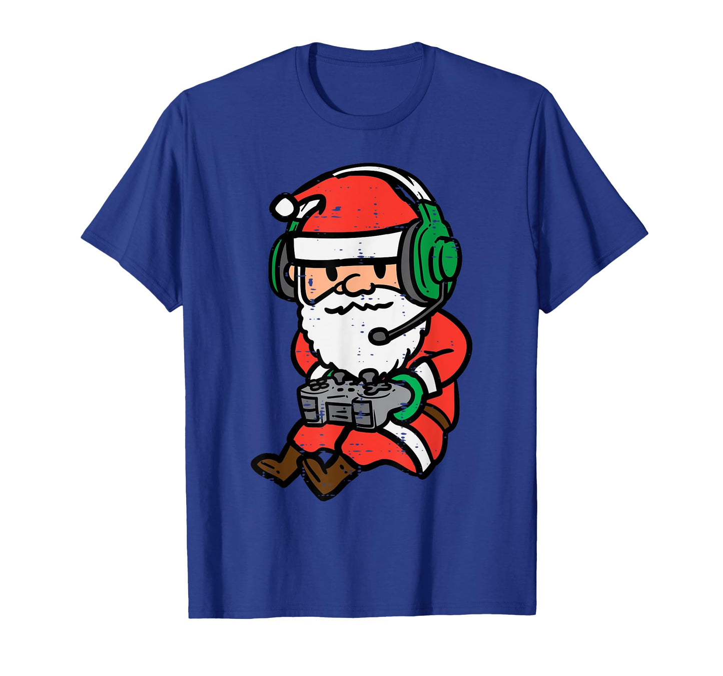 Christmas Gamer Santa Xmas Gaming Men Boys Kids Youth Teen T-Shirt