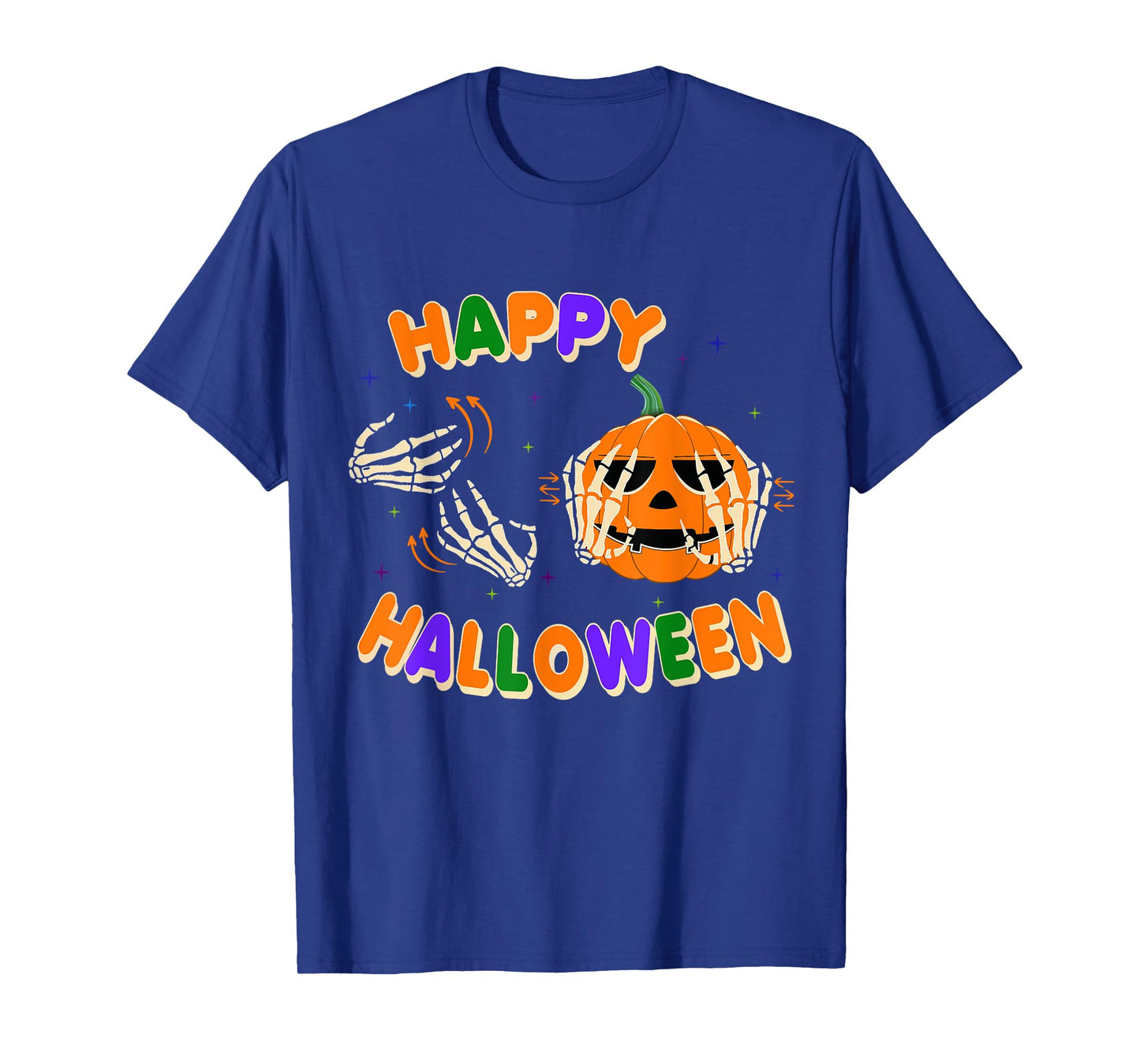American Sign Language ASL Halloween Vibes Happy Halloween T-Shirt