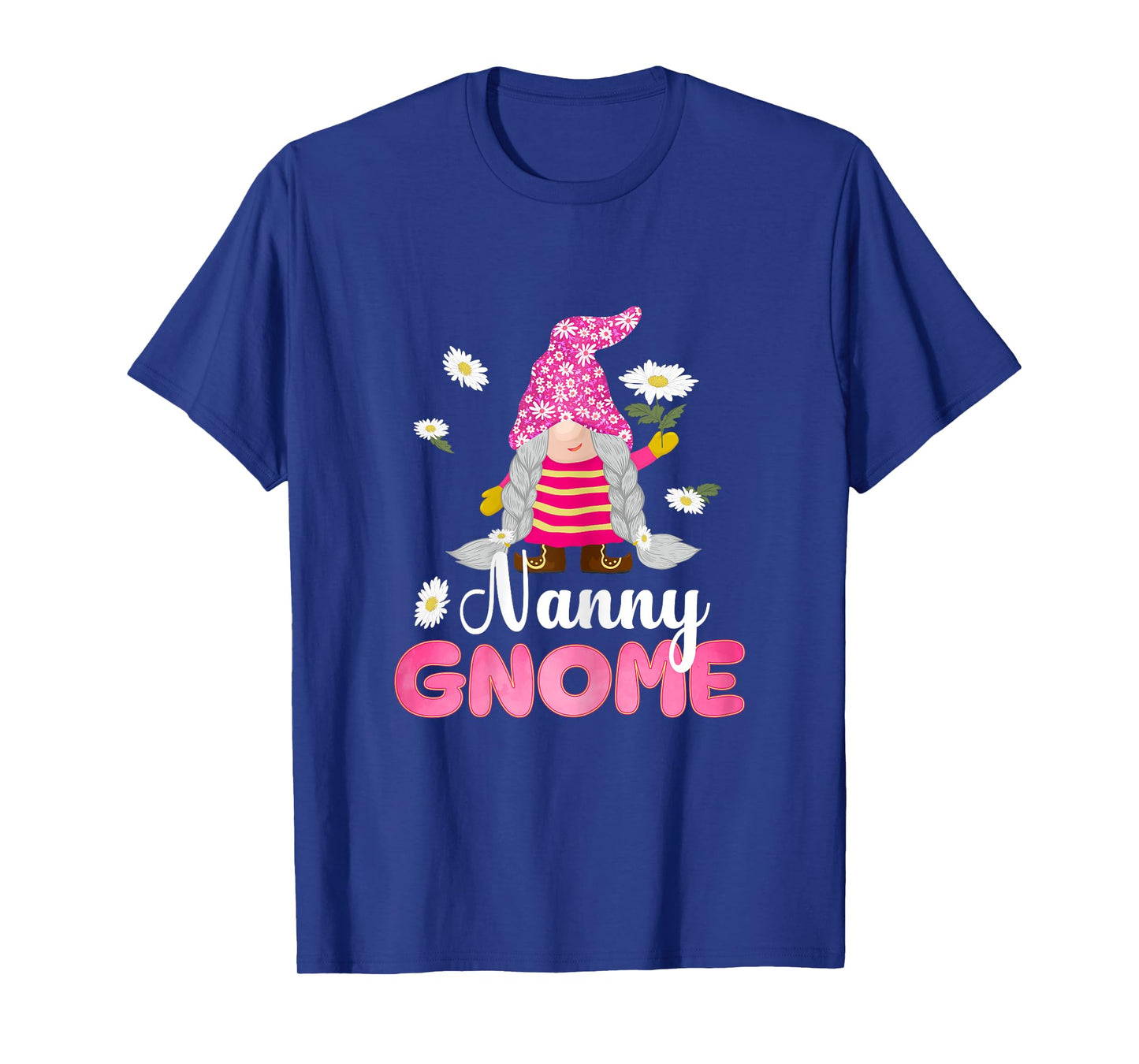 Cute Nanny Gnome Flower Gifts For Mother's Day Mom Grandma T-Shirt