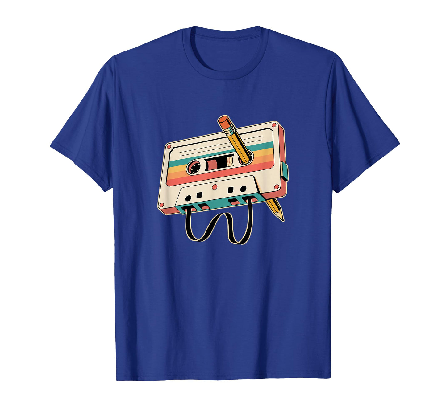 Retro Cassette Tape with Pencil 80s 90s Music Vintage Party T-Shirt