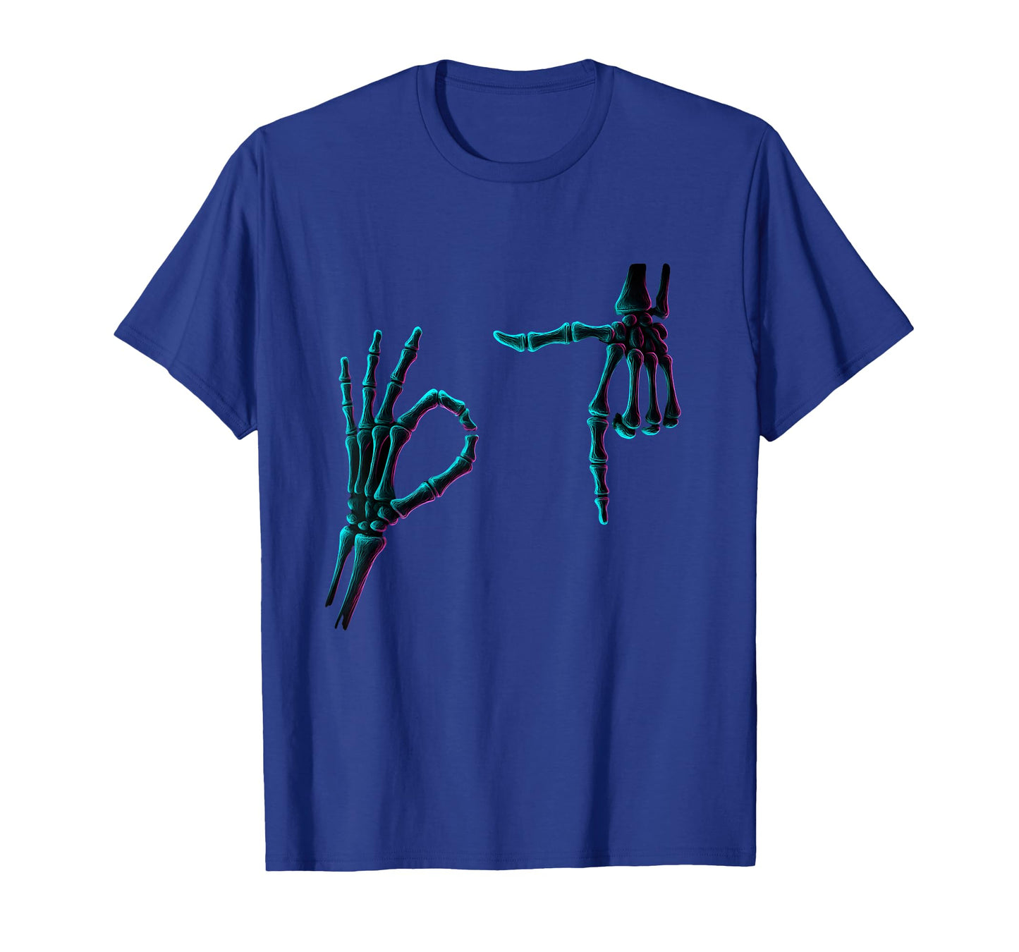 67 Meme Skeleton Hand 6 7 Halloween Six Seven Funny Teens T-Shirt