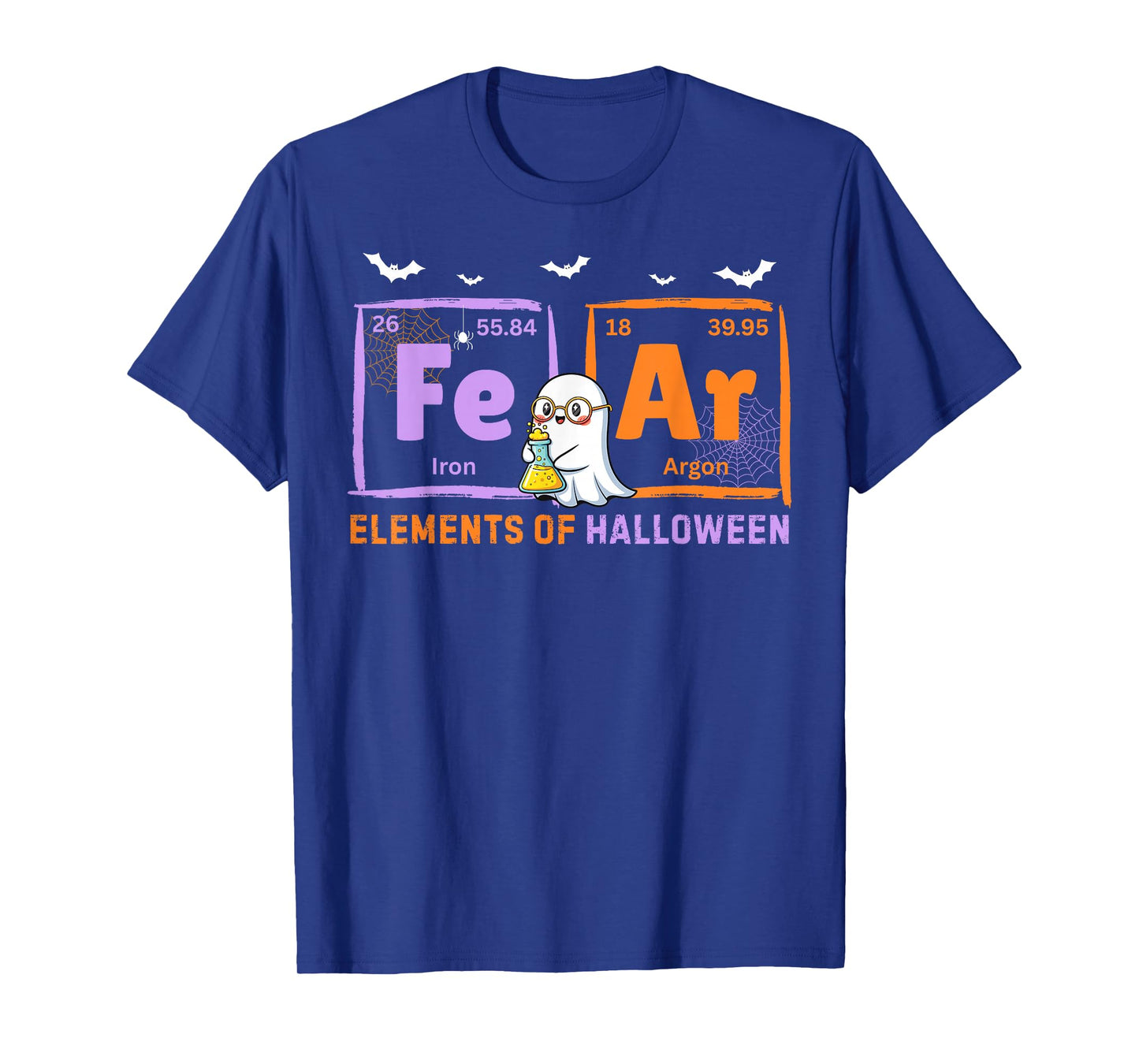 Elements of Halloween Fear Periodically Chemistry Teacher T-Shirt
