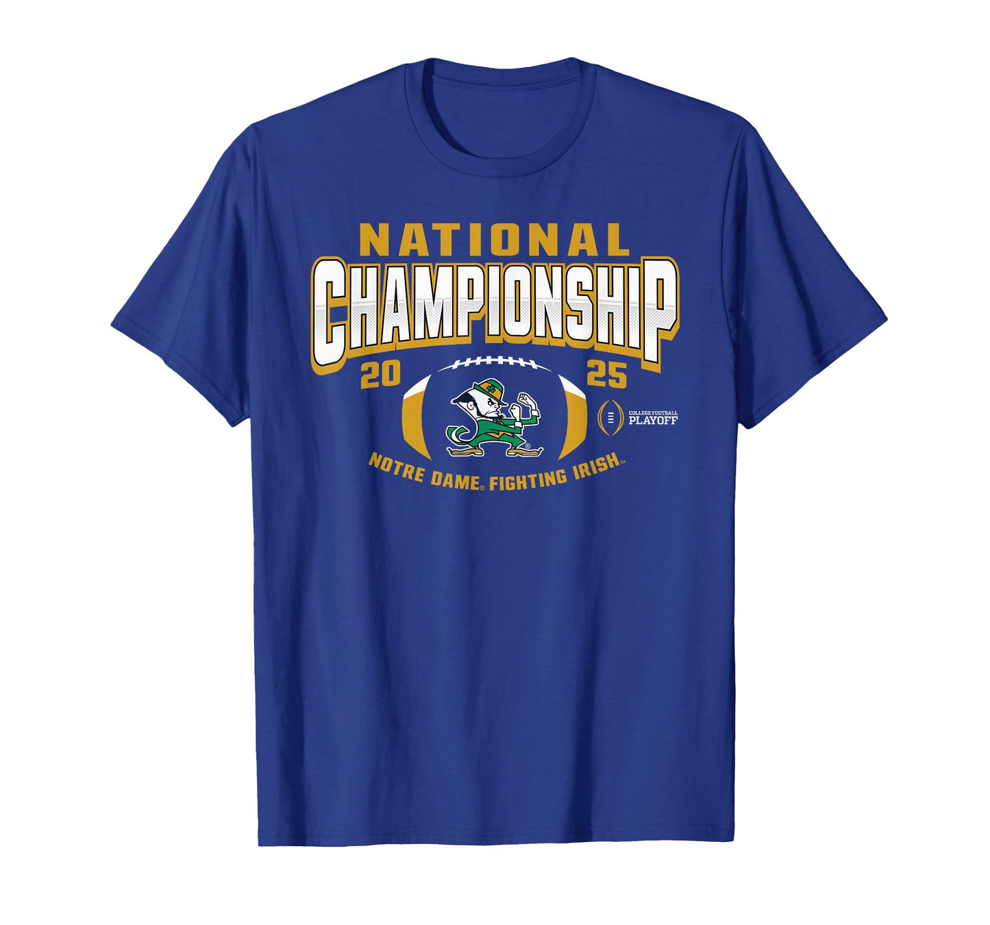Elite Authentics Notre Dame Fighting Irish 2025 CFP National Championship Navy T-Shirt