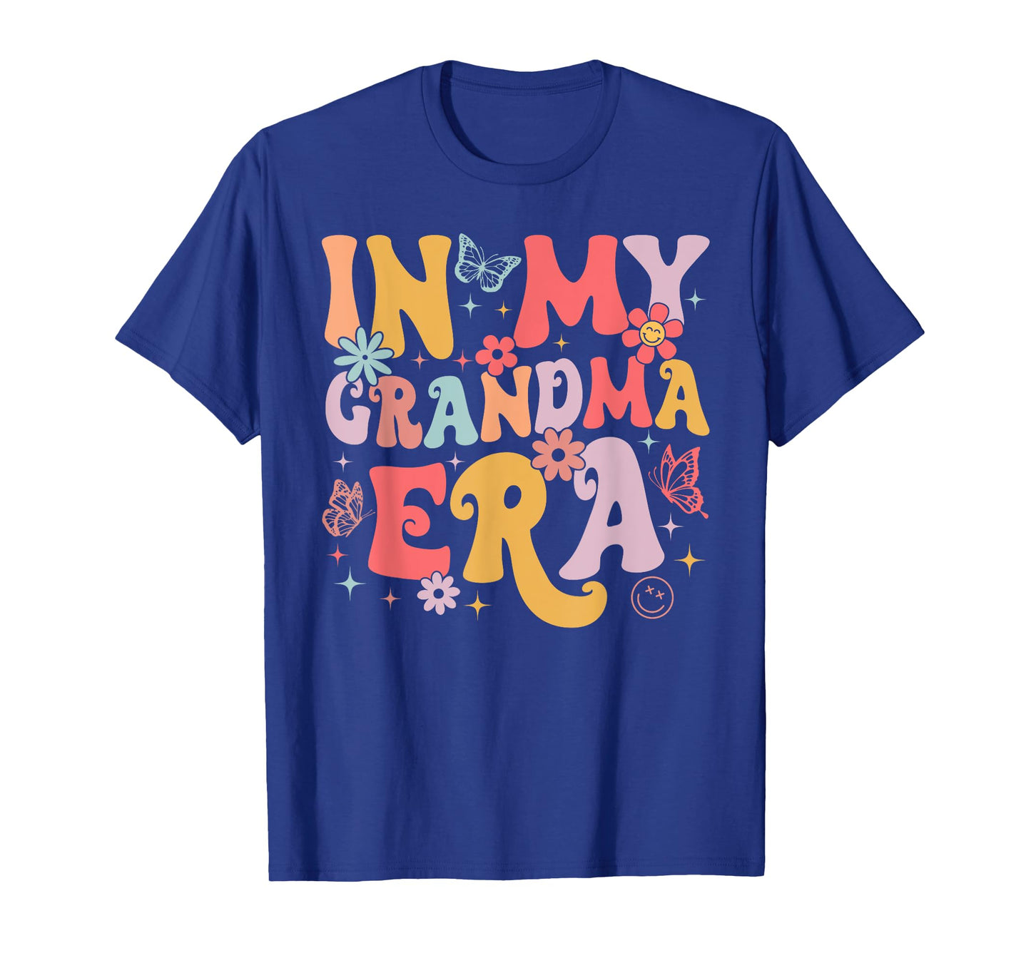 In My Grandma Era Groovy Retro Mothers Day Butterfly Women T-Shirt